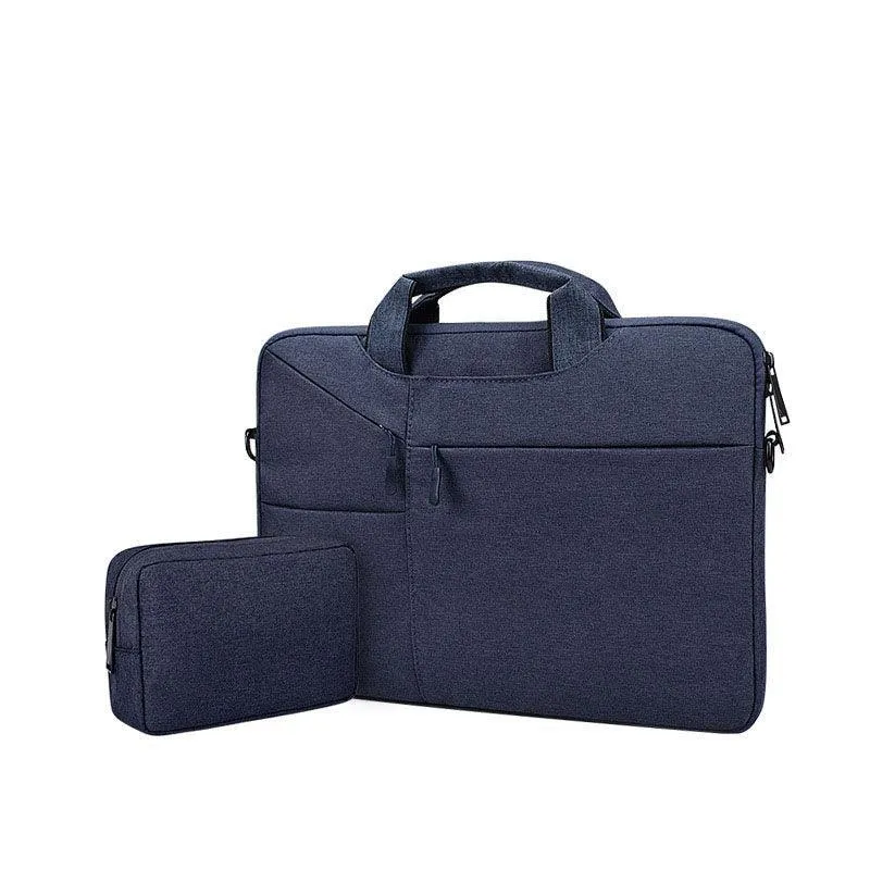 15.6 Inch Custom Waterproof Computer Laptop Messenger Bag-Navy Blue