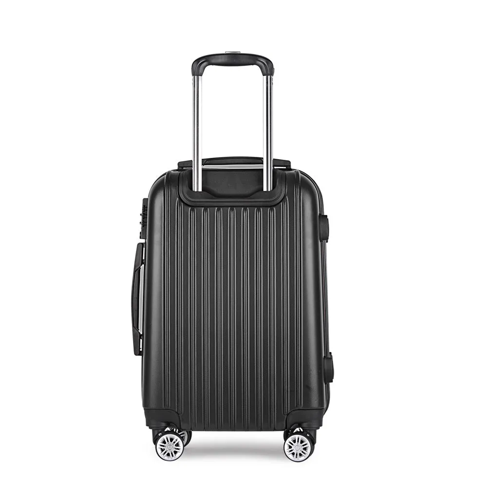 20" Luggage Trolley Travel Suitcase Set Hard Case Shell Lightweight