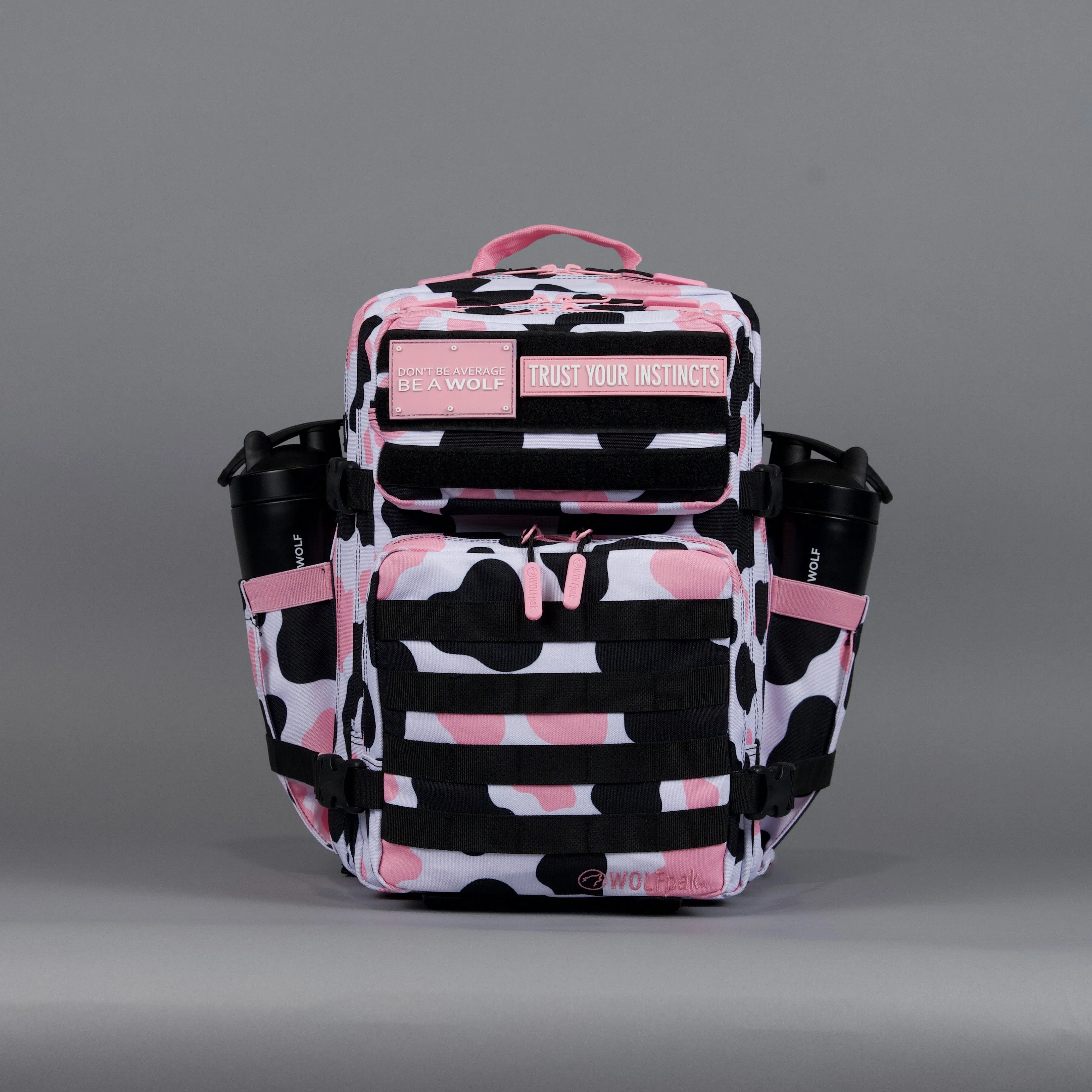 35L Backpack Pink Black Cow