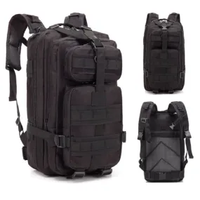 3P Military Camping Tactical Outdoor Backpack 30L - BLACK