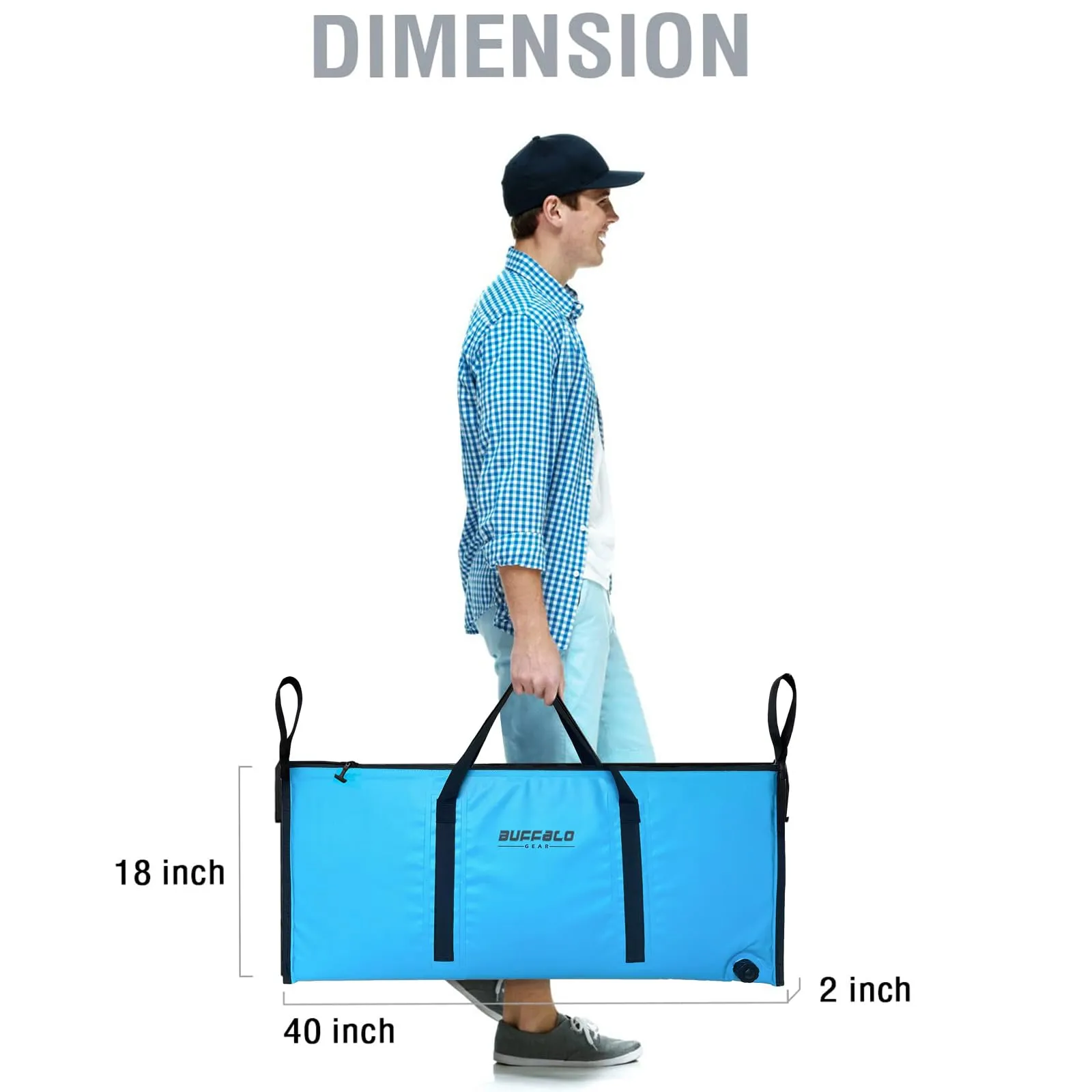 40x18'' Insulated Fish Cooler Bag