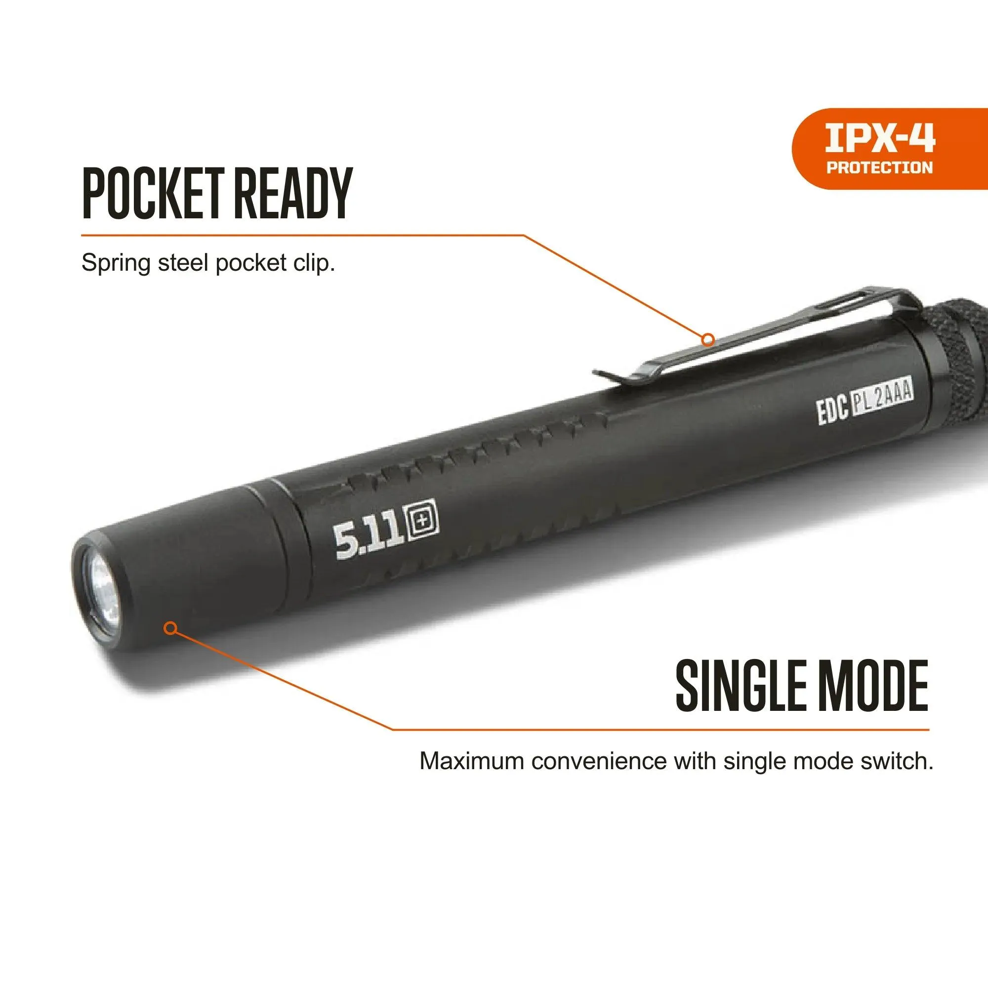 5.11 Tactical EDC PL 2AAA Flashlight