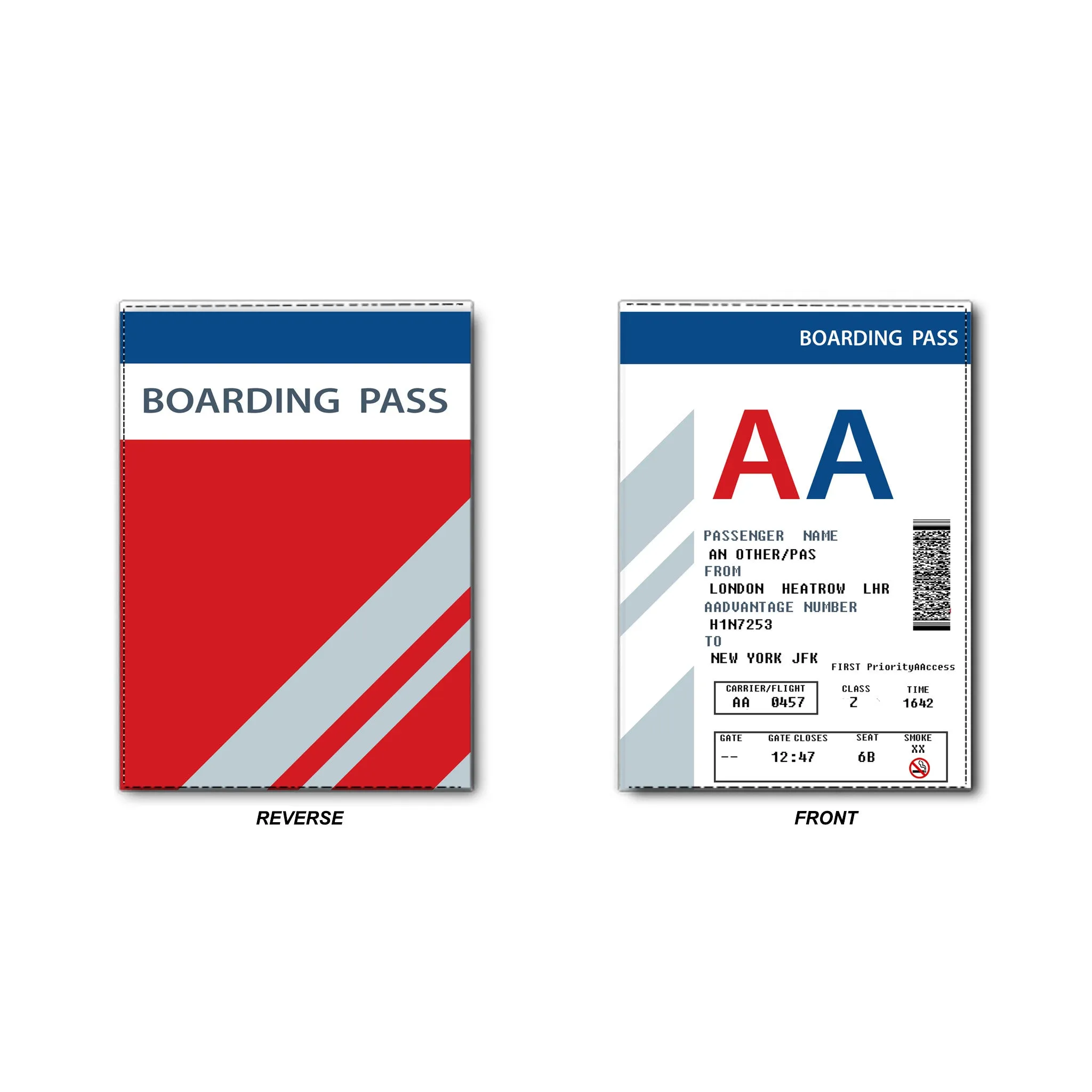 AA Boarding Pass Passport Cover