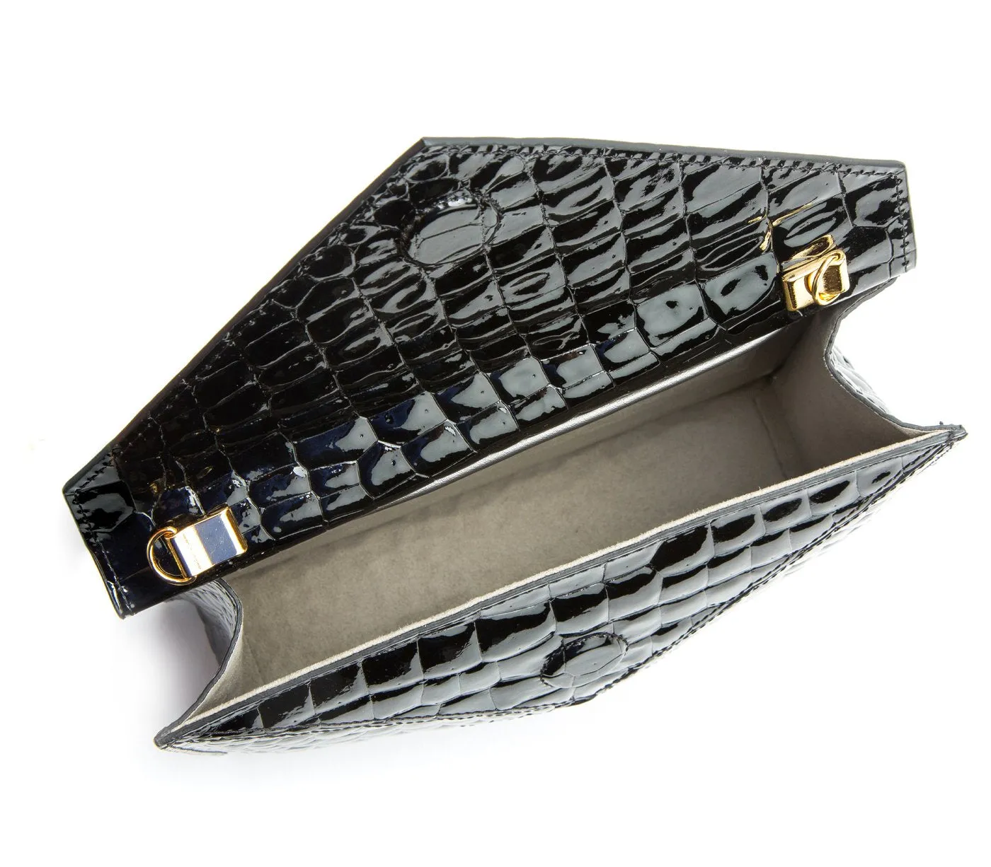 About Last Night Black Vegan Clutch