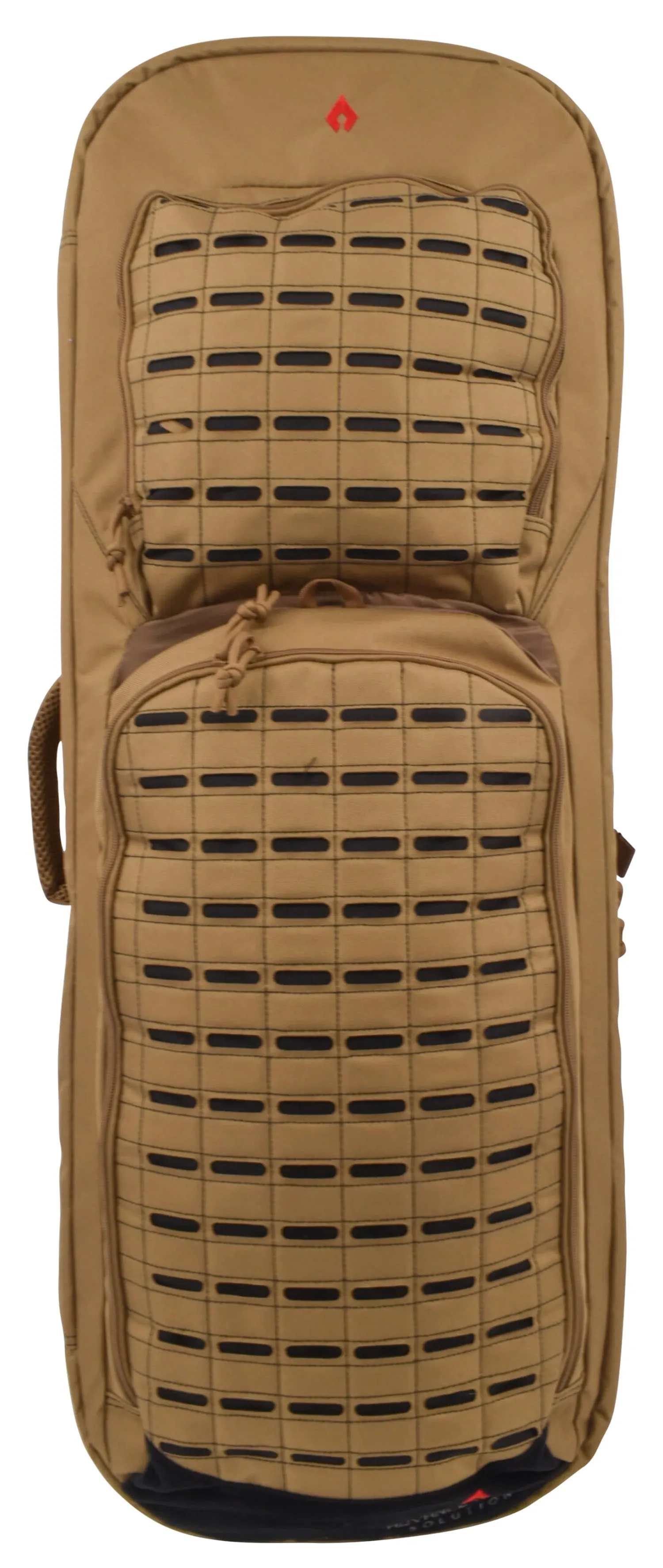 Advance Warrior Solutions FR36RBPBL/GR Frame  36" L Backpack with Side Handle, Tan Polyester for Tactical Rifle, Molle Front