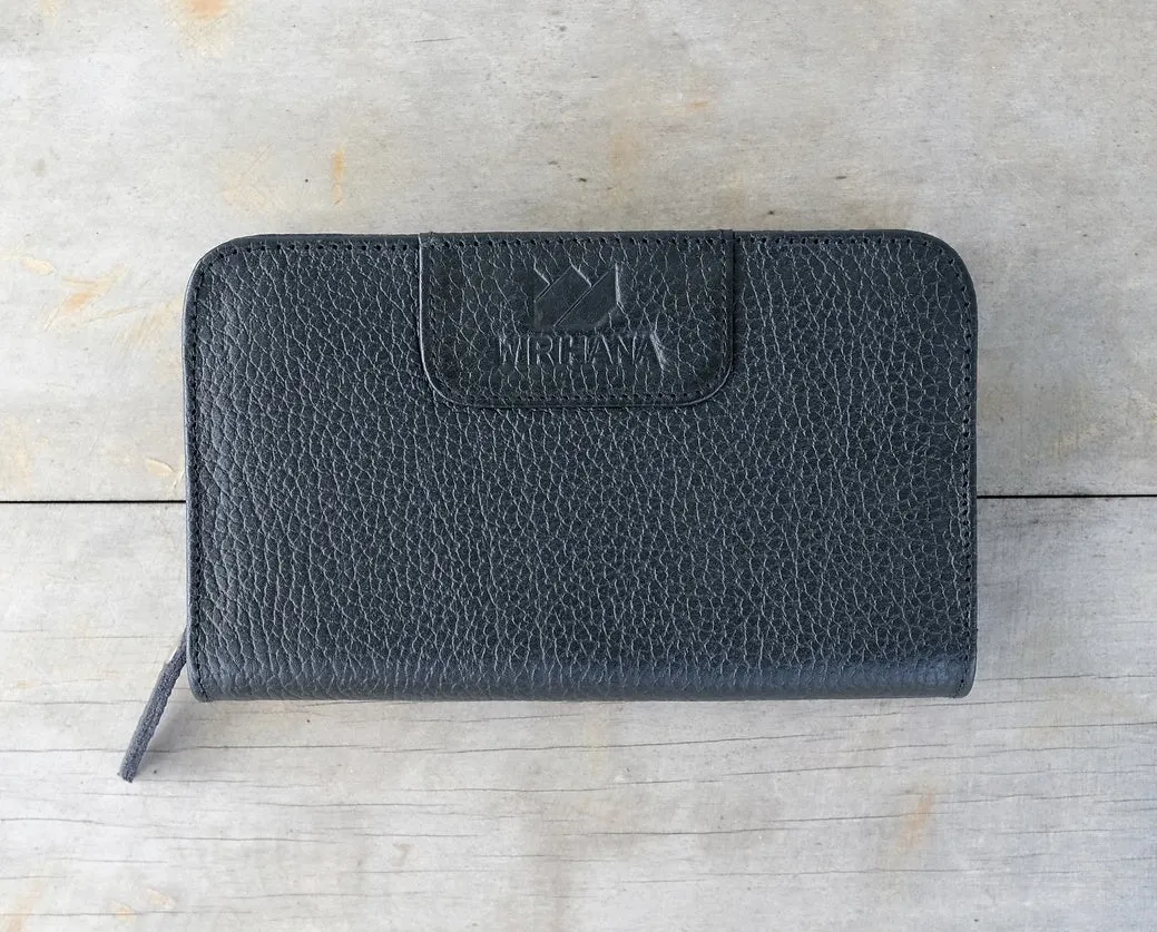 Ahaura Wallet - Pebble Black