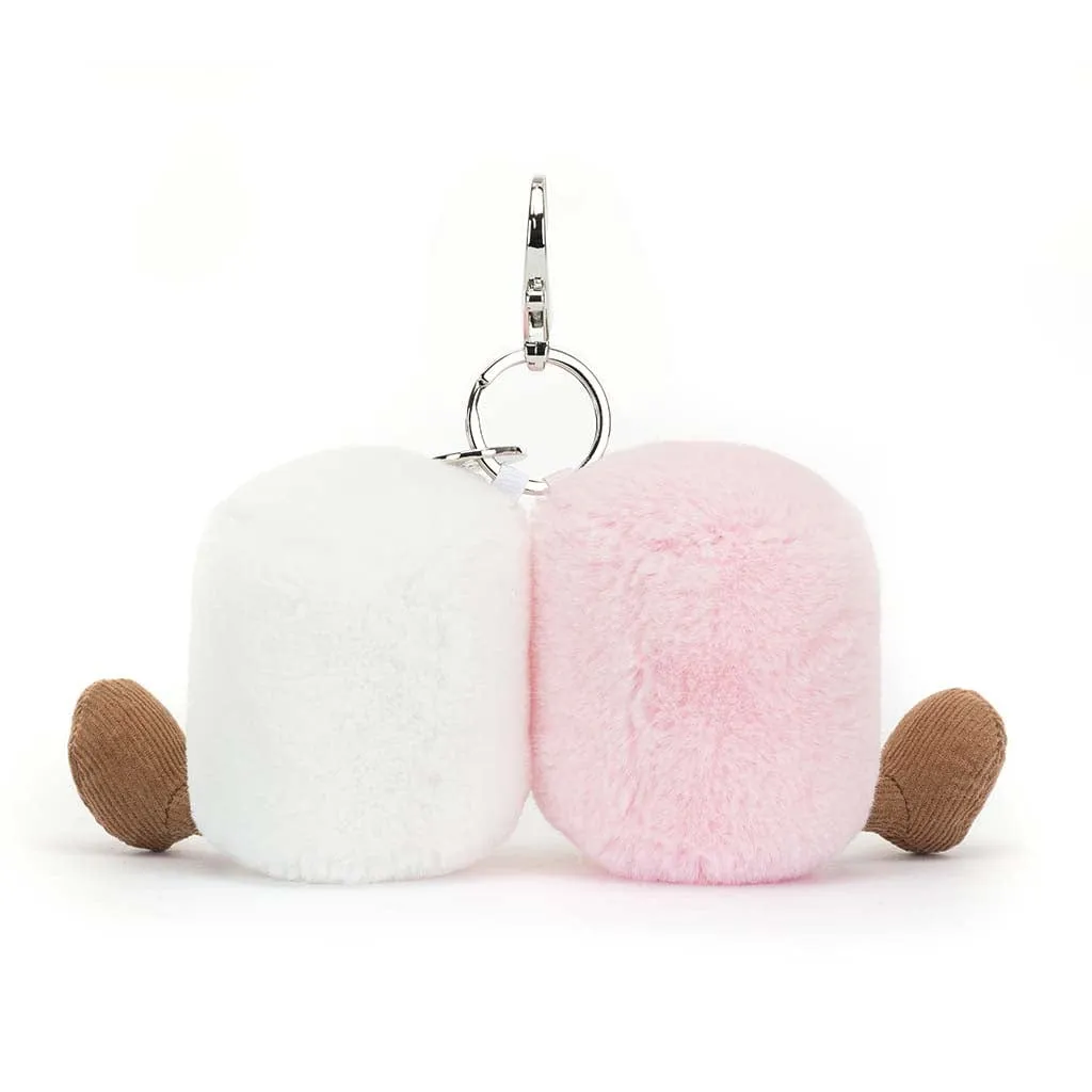 Amuseables Pair of Marshmallows Bag Charm 6"