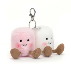 Amuseables Pair of Marshmallows Bag Charm 6"