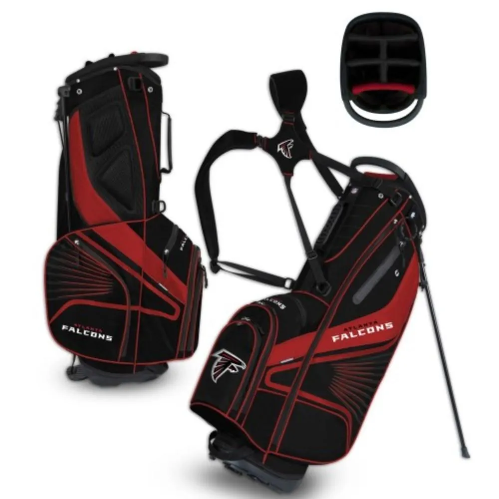 Atlanta Falcons WinCraft "Grid Iron III" 6-Way Stand Golf Bag