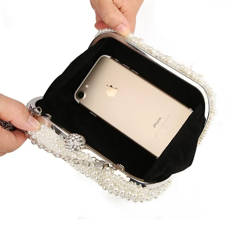 Ayla Pearl Clutch Bag