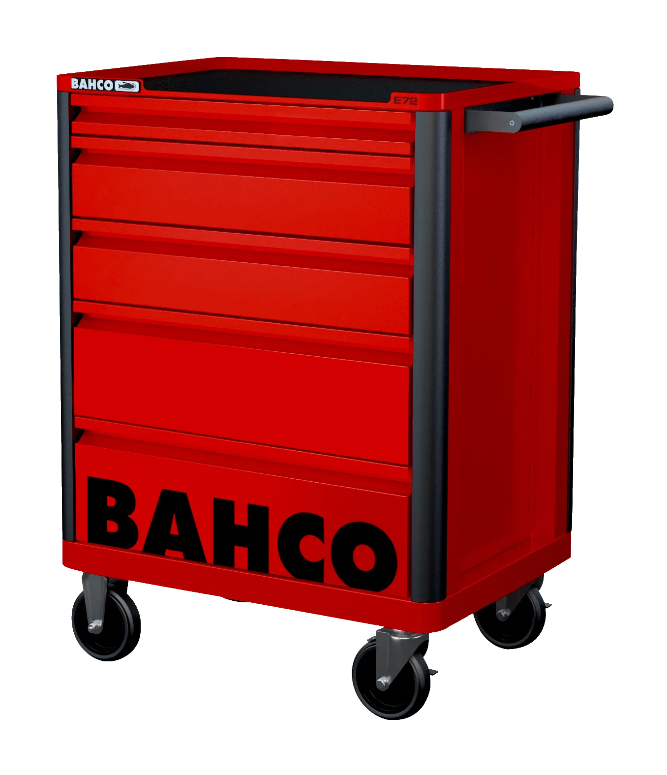 Bahco 1472K5RED E72 5 Drawer Red Mobile Roller Cabinet