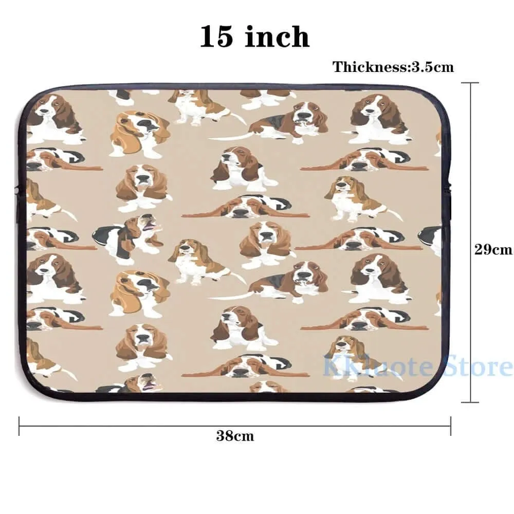 Basset Hound USB Charge Backpack, Laptop Bag, Drawstring Bag