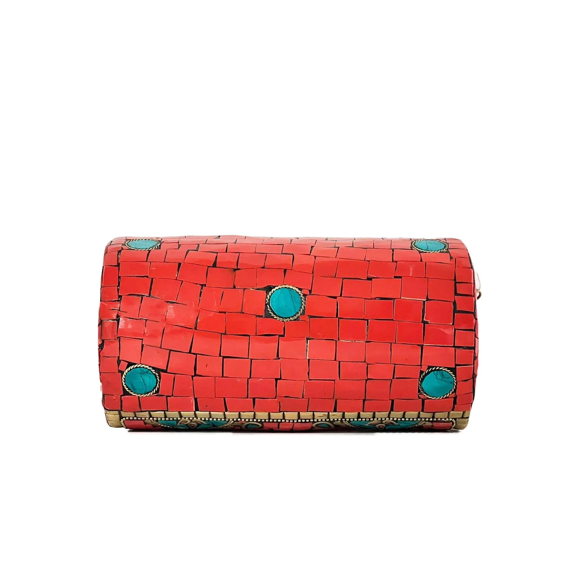 BGAIN89 Ami Mosaic Clutch With Chain Strap