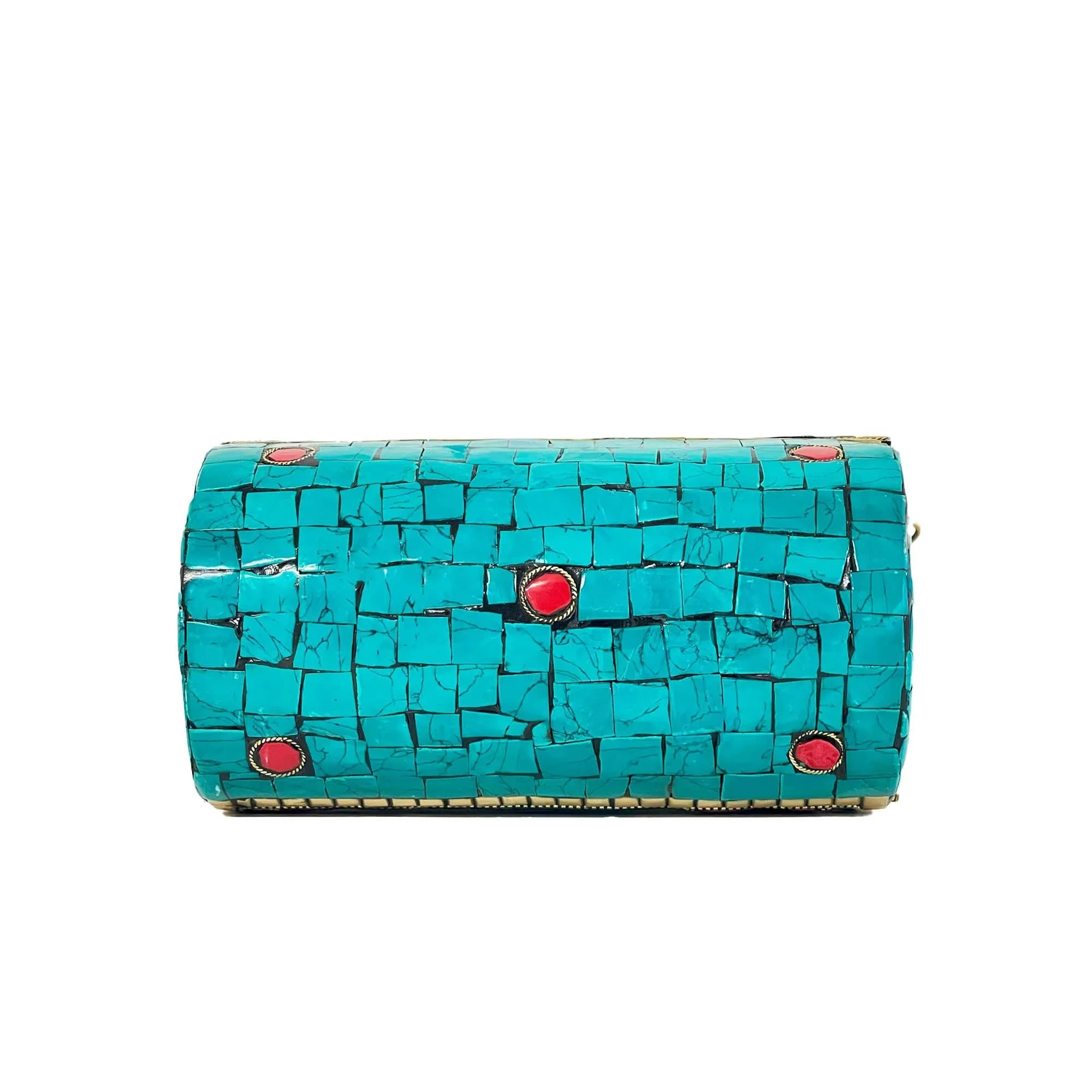 BGAIN89 Ami Mosaic Clutch With Chain Strap