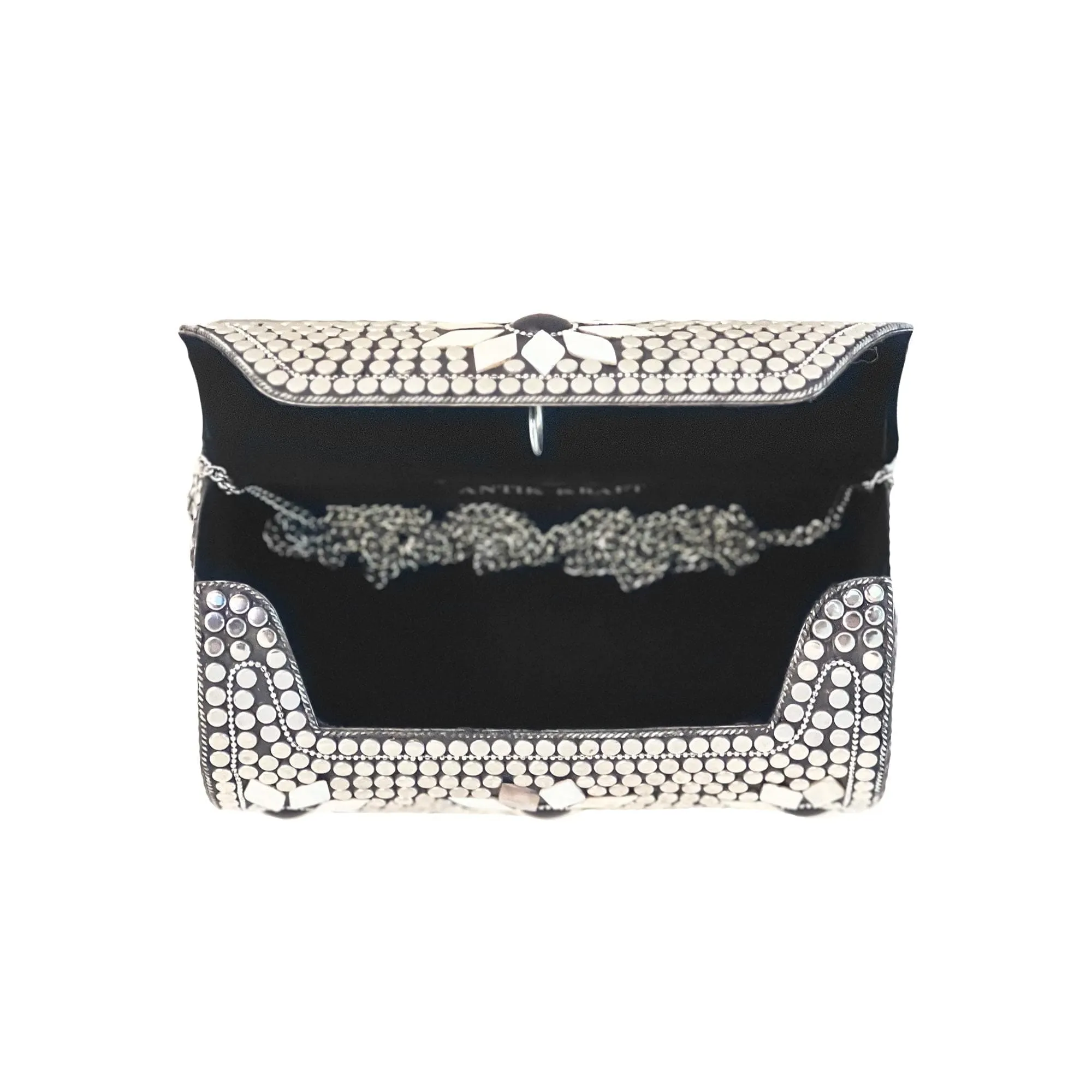 BGAIN89 Ami Mosaic Clutch With Chain Strap