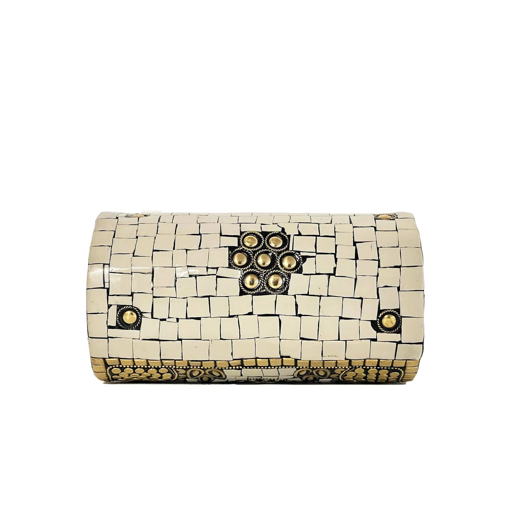 BGAIN89 Ami Mosaic Clutch With Chain Strap