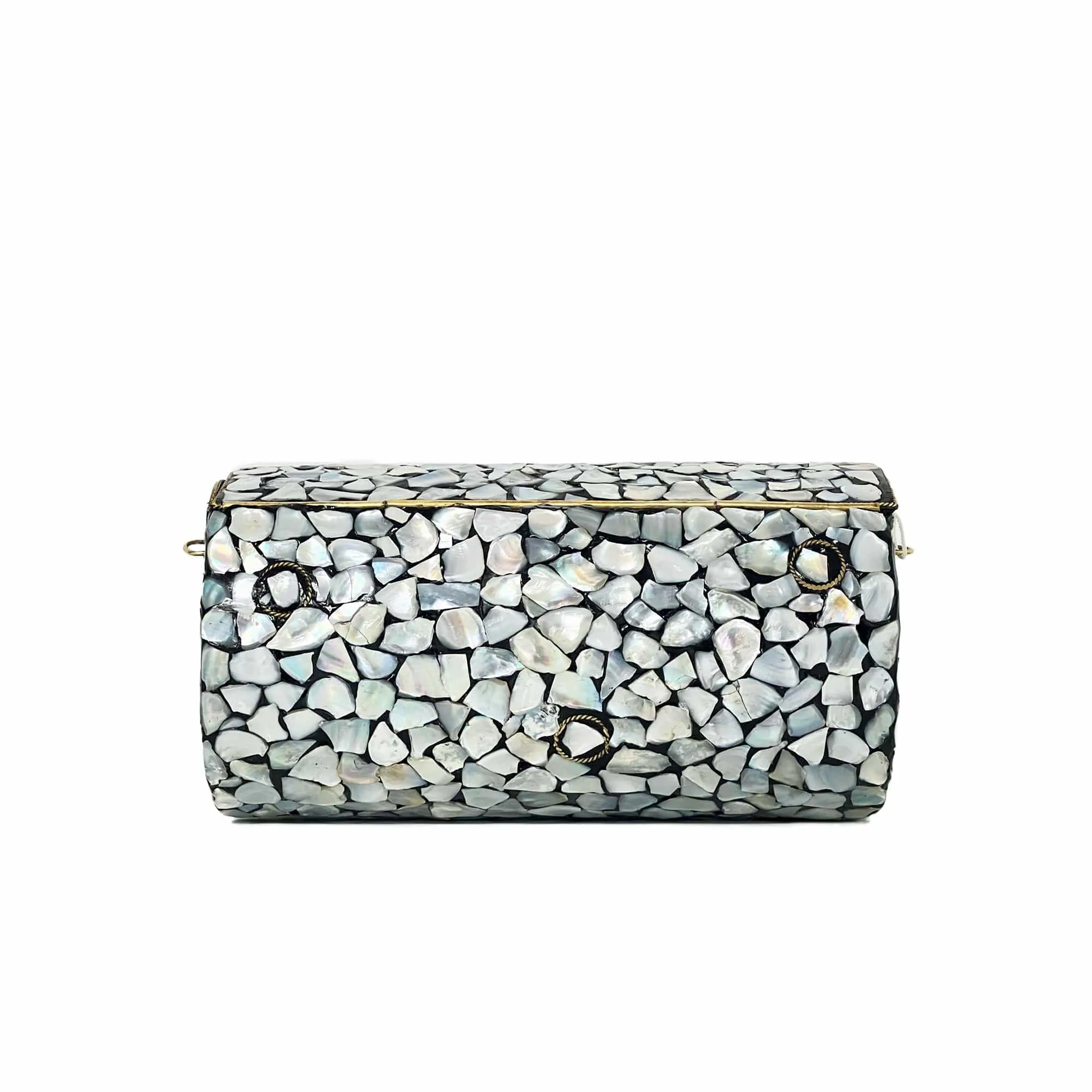 BGAIN89 Ami Mosaic Clutch With Chain Strap