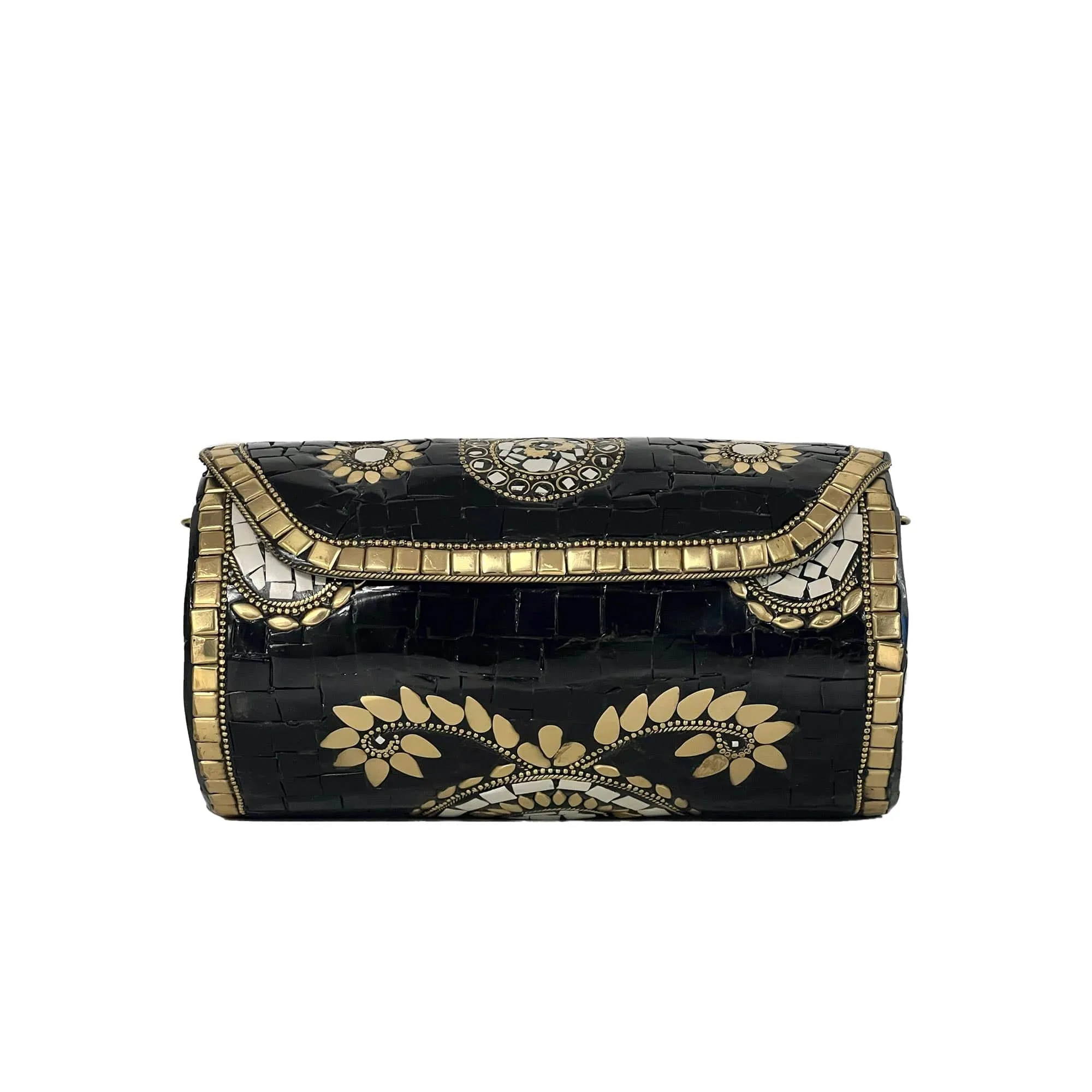 BGAIN89 Ami Mosaic Clutch With Chain Strap