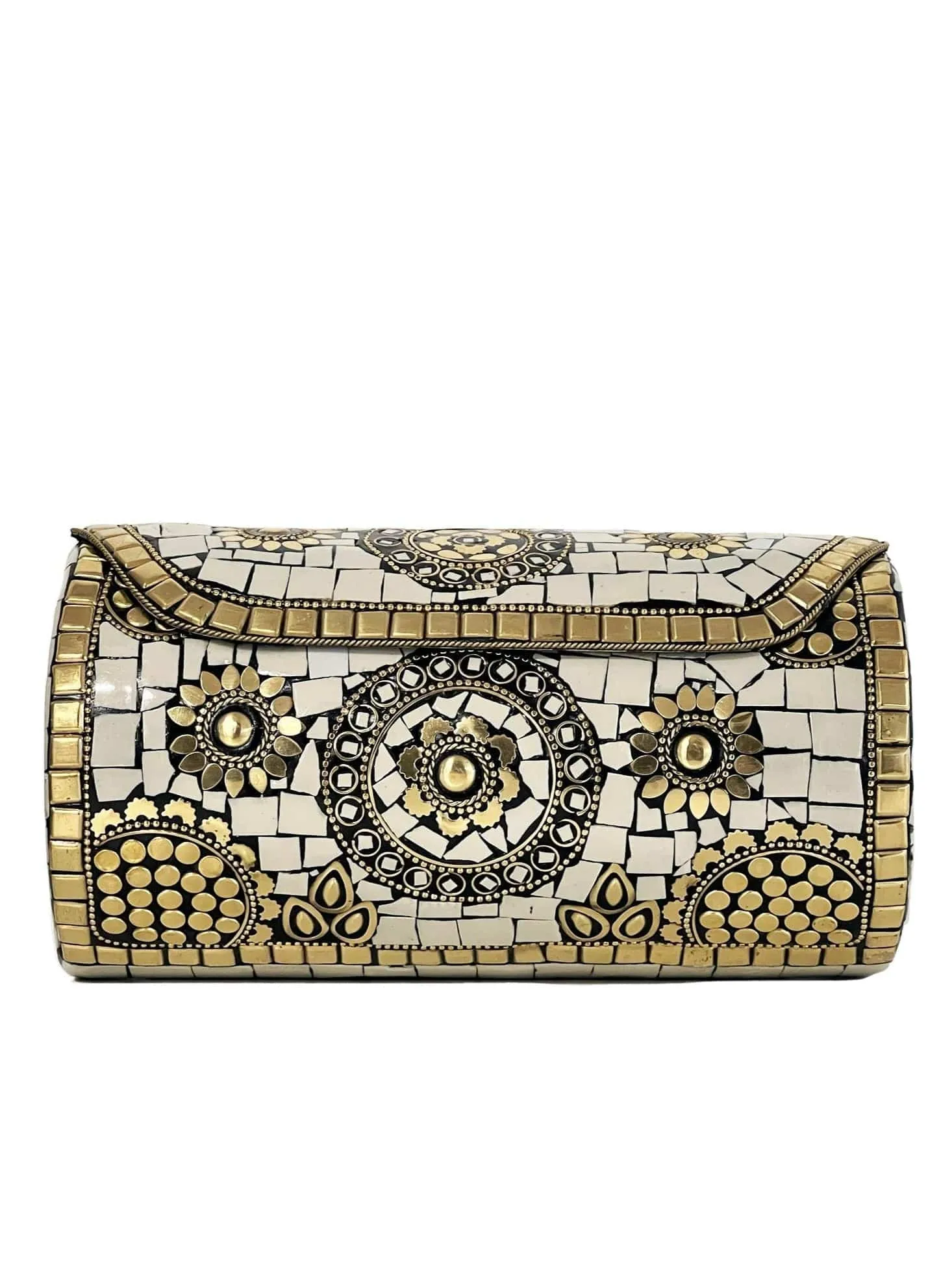 BGAIN89 Ami Mosaic Clutch With Chain Strap