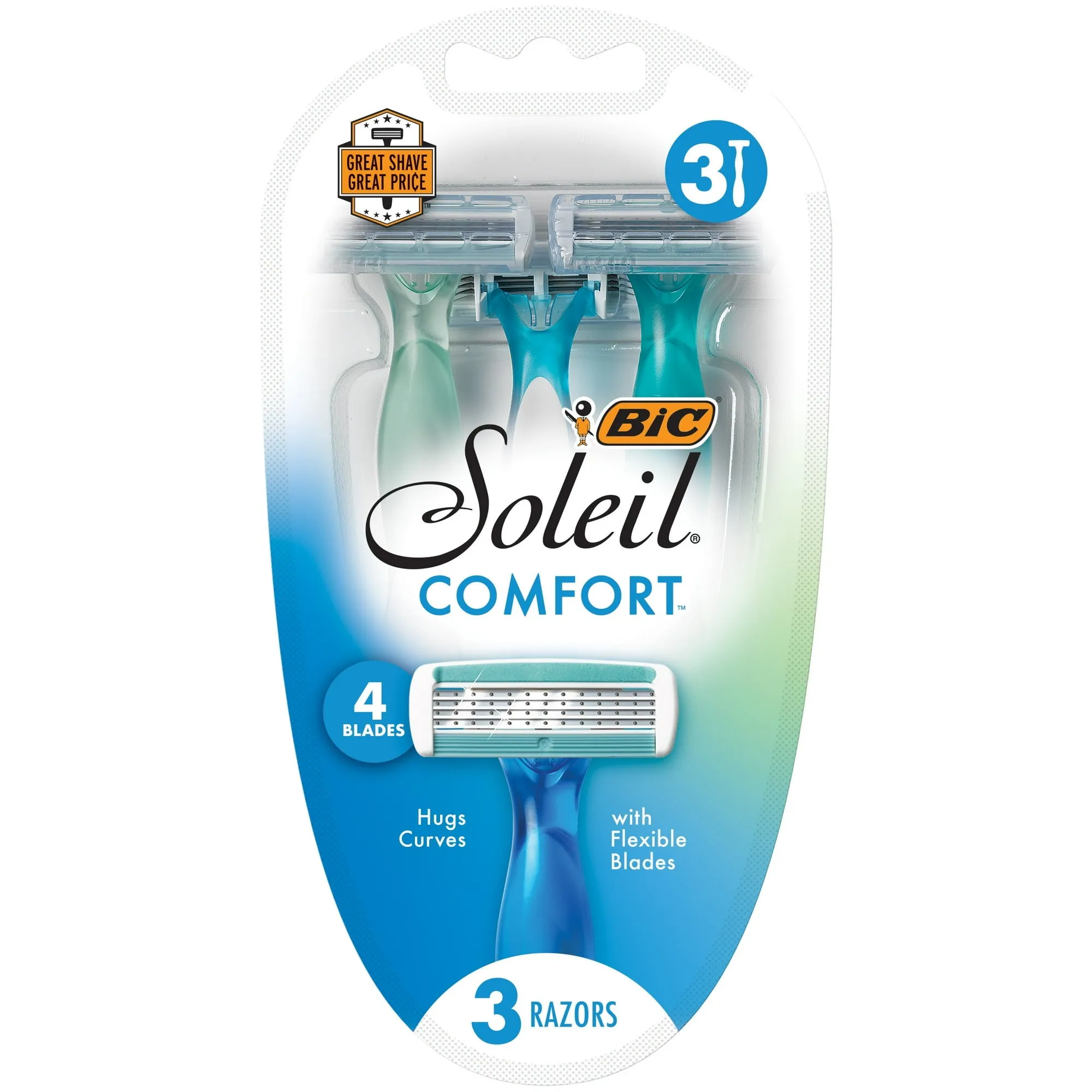 Bic Soleil Bella 4 Blades Disposable Razors 3ct