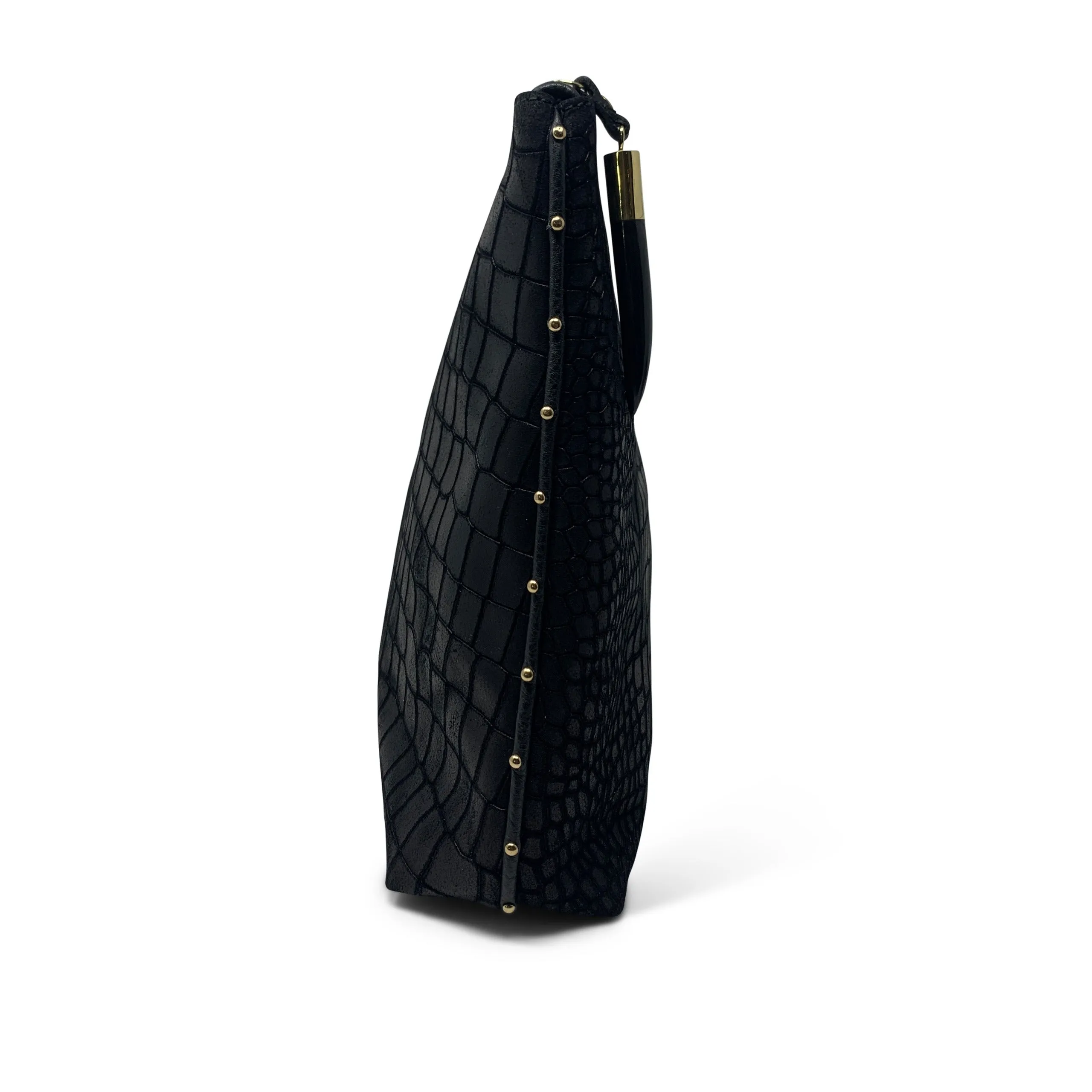 Black Croco Clutch