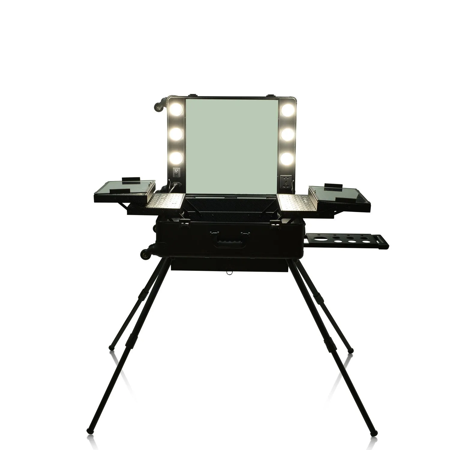 Black OPV LED Vanity Mirror Case with Legs