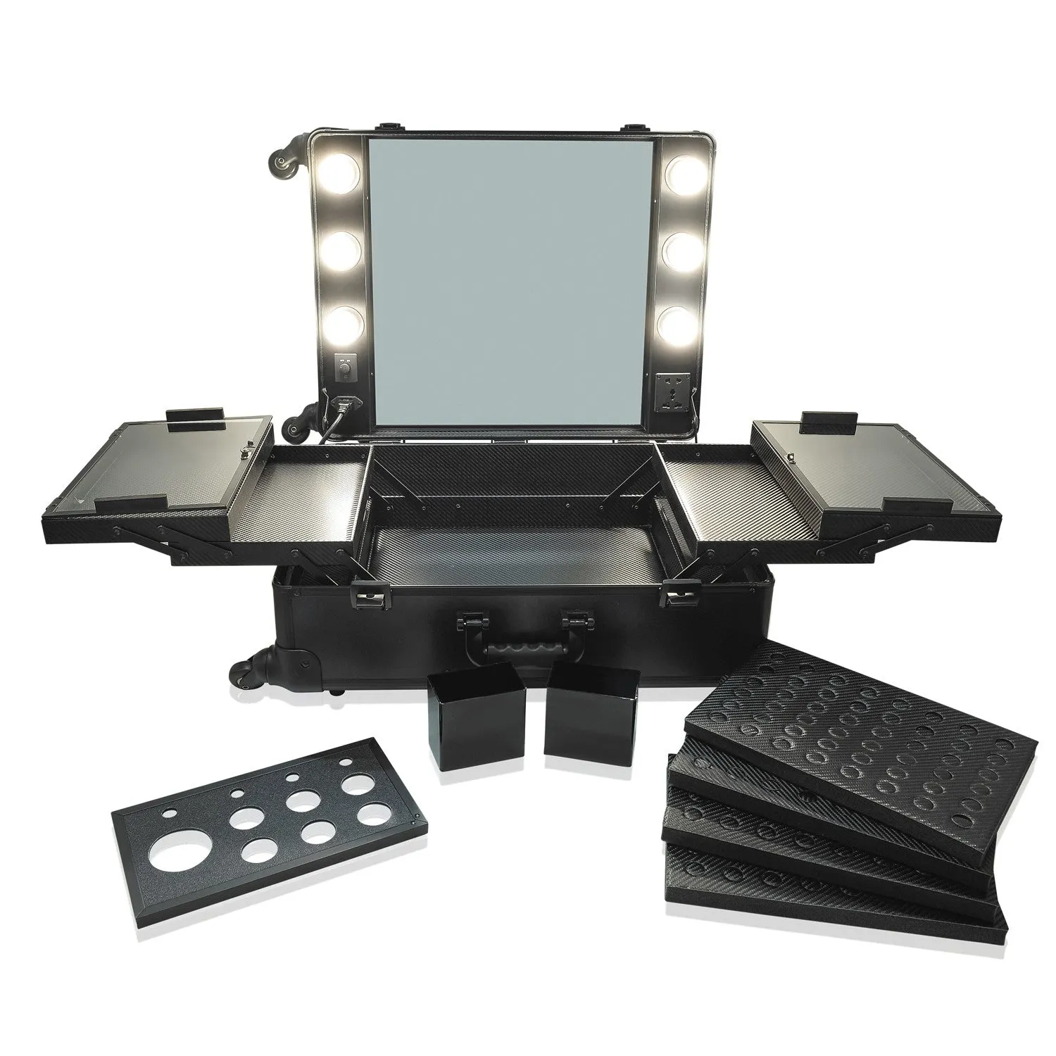 Black OPV LED Vanity Mirror Case with Legs