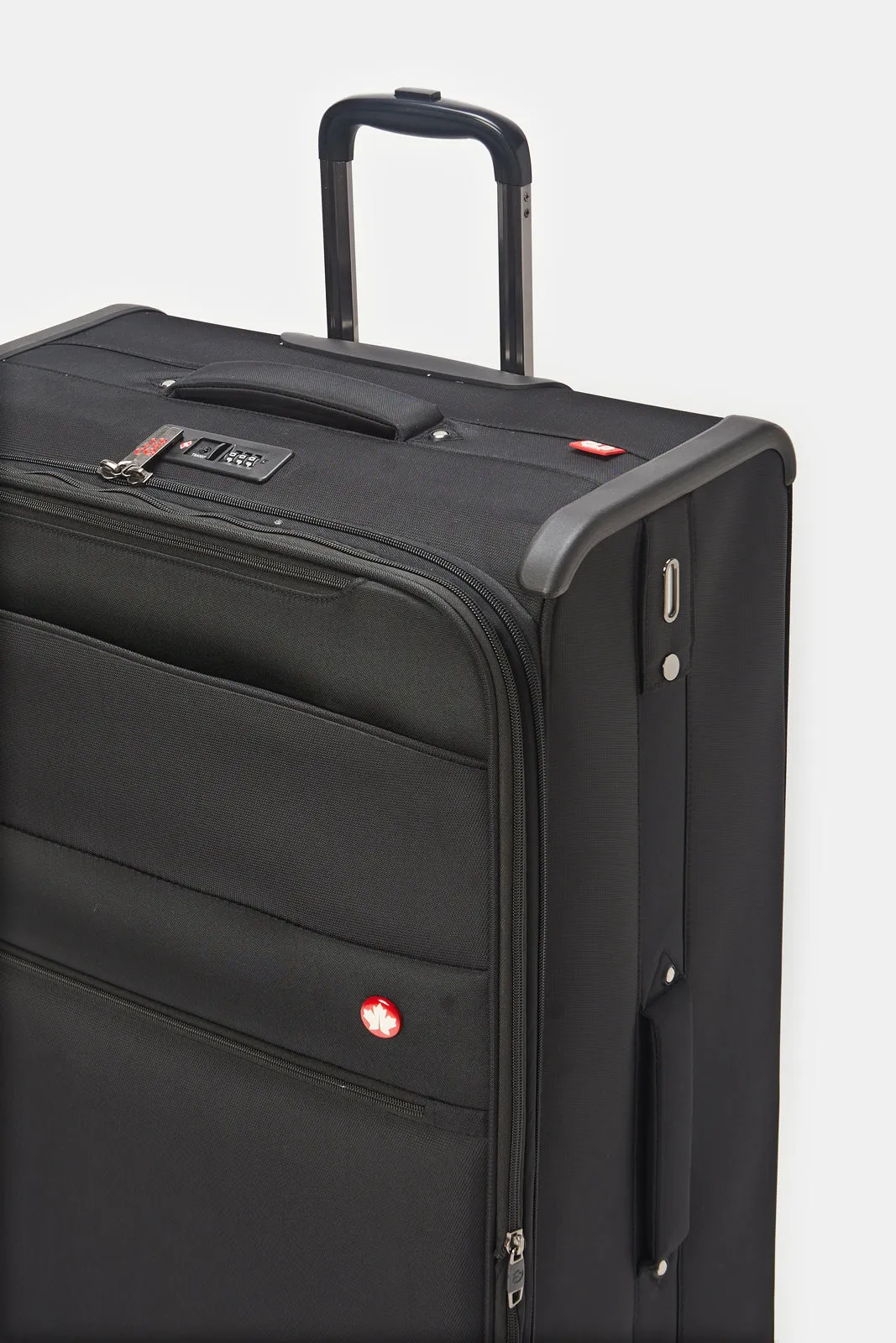 Black Soft Trolley Luggage (28 Inch)