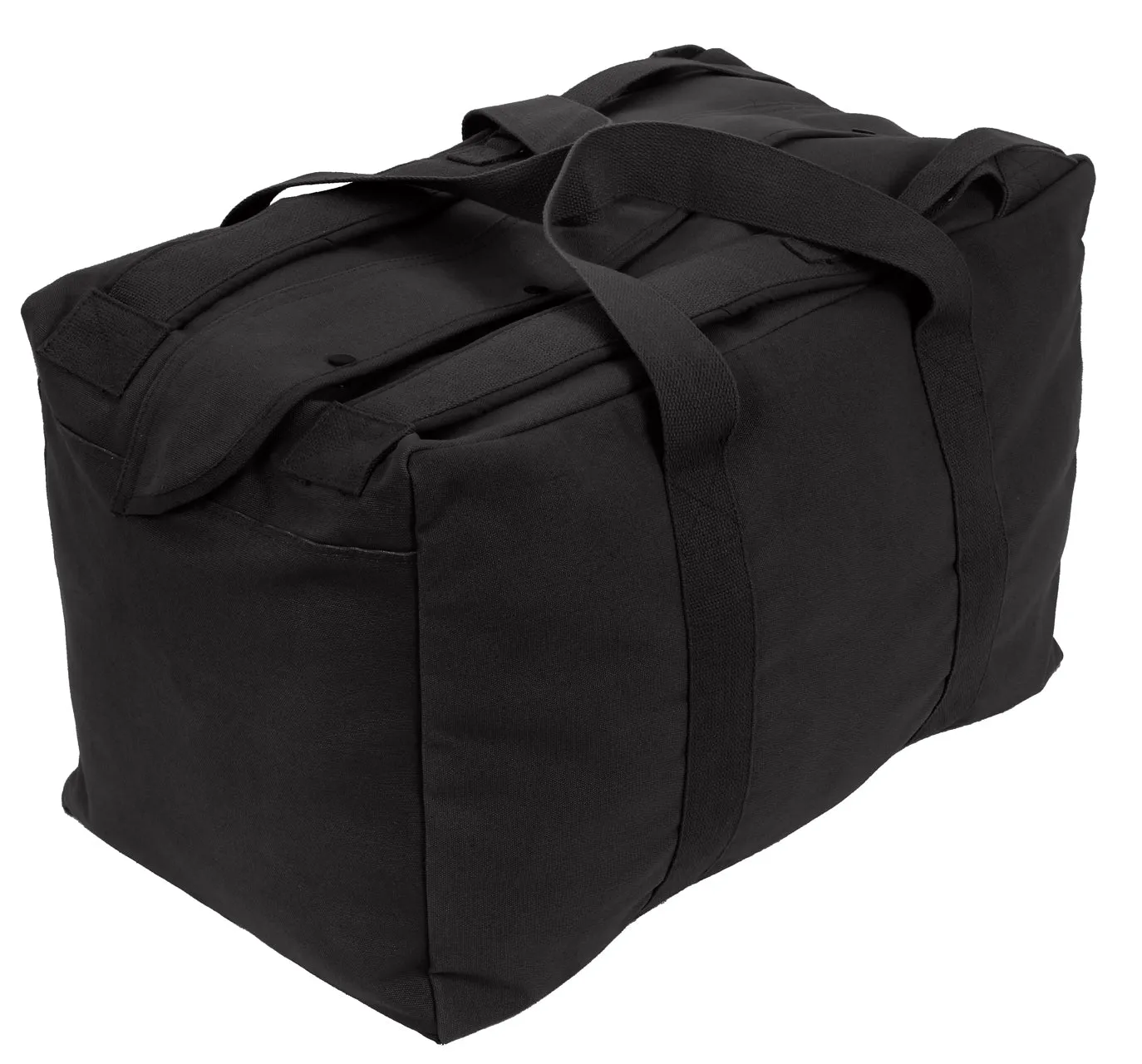 Black Tactical Cargo Bag - Mossad Type Canvas Duffel Bags Equipment Gear Bags