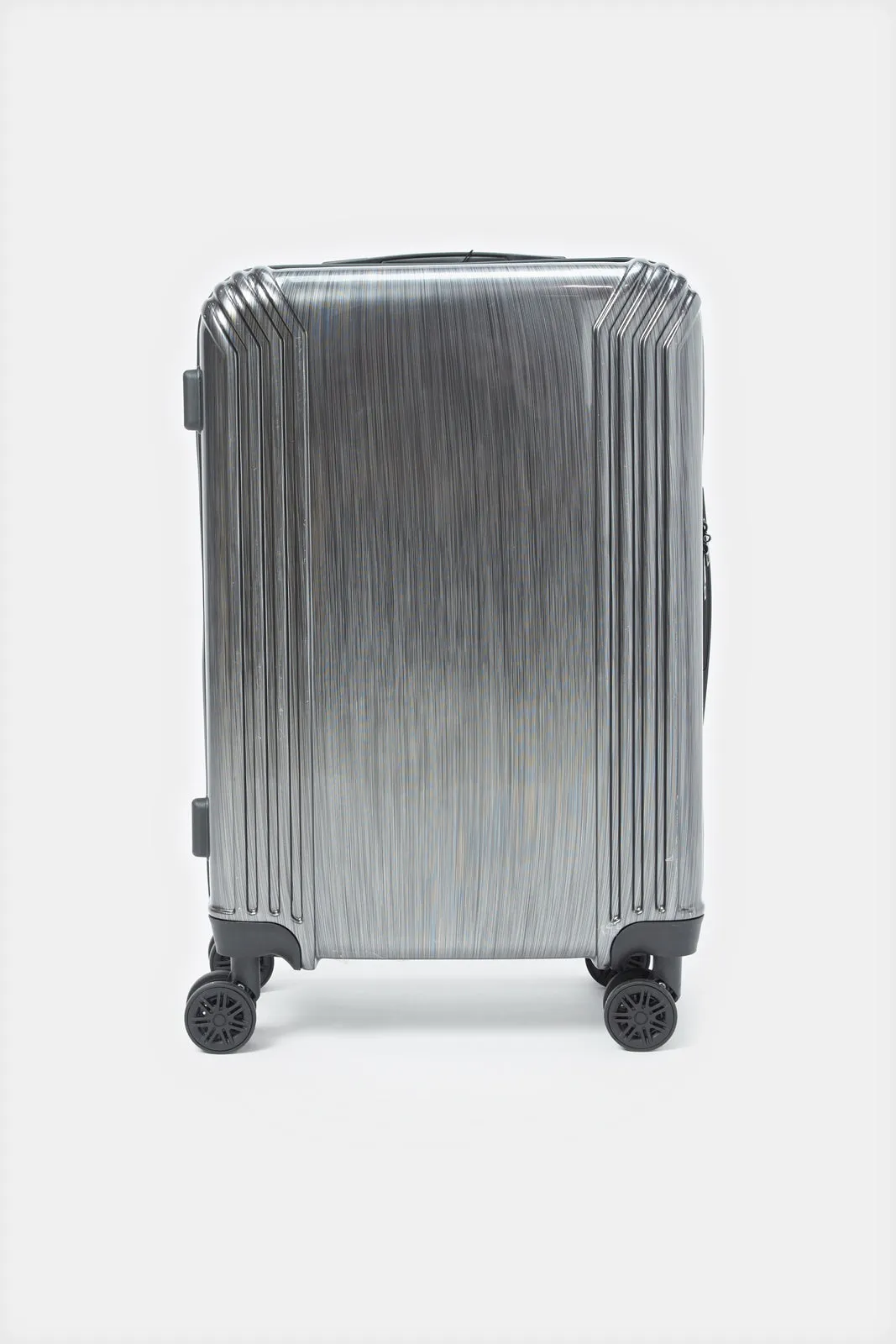 Black Textured Trolley Luggage Trolley (28 Inch)