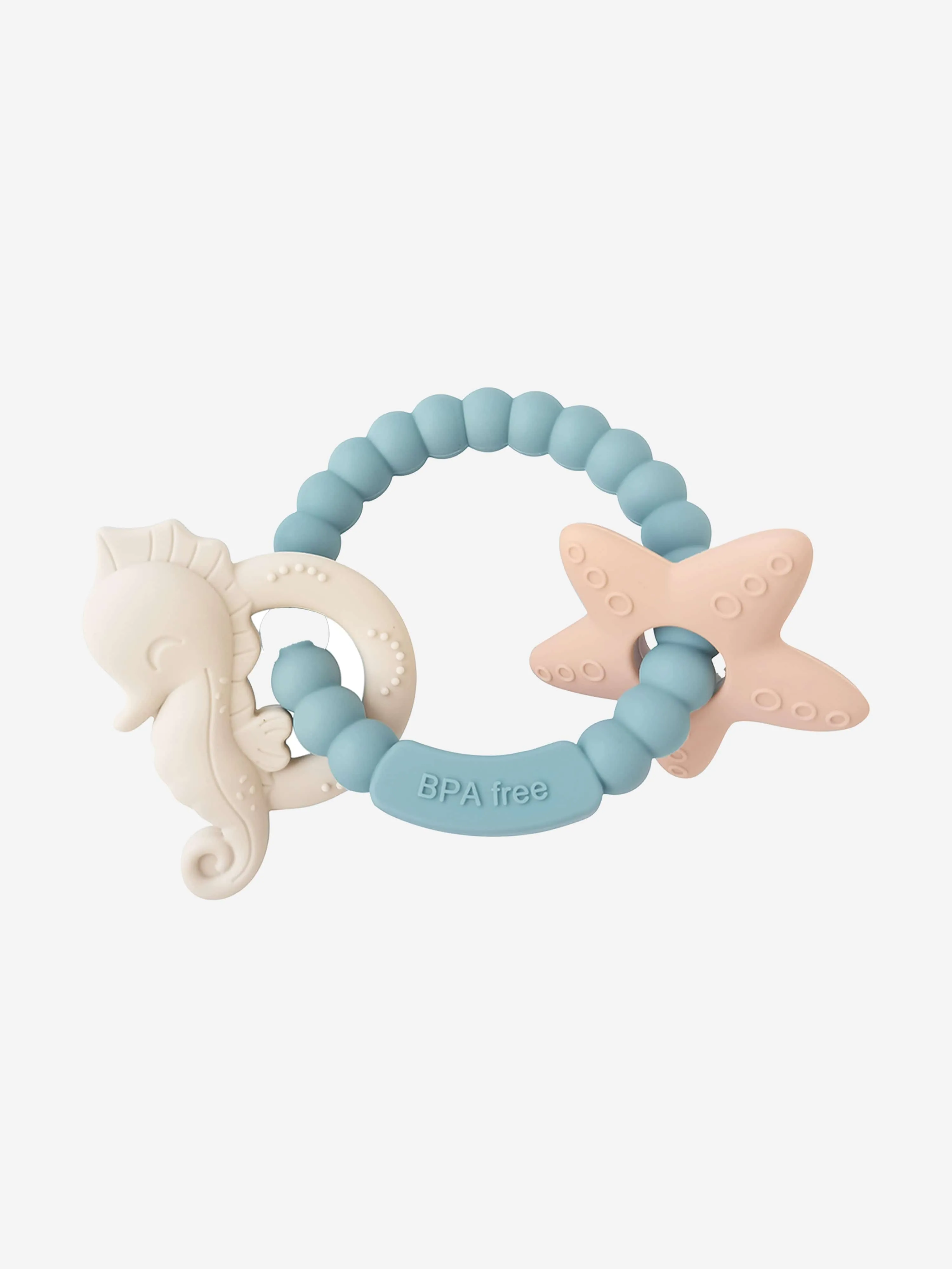 Bloom Bambini Baby Seahorse and Starfish Teether in Blue