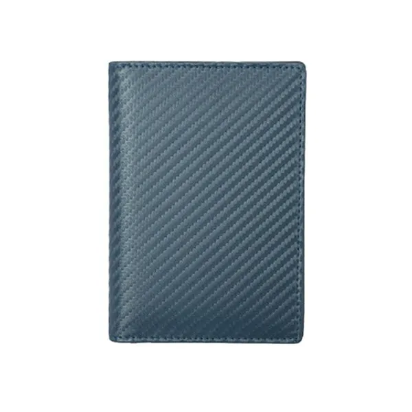 Blue Grained Leather RFID Passport Holder 藍色真牛皮RFID安全防盜護照證件套 CH19016