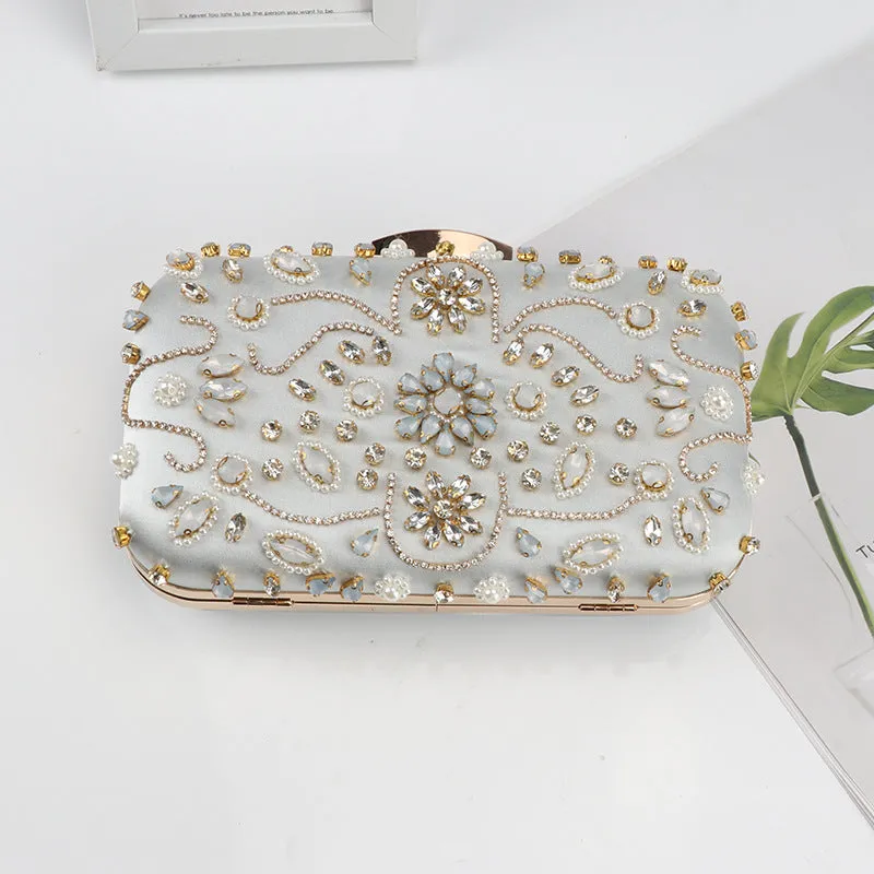 Braelyn Bead Embroidered Clutch Bag