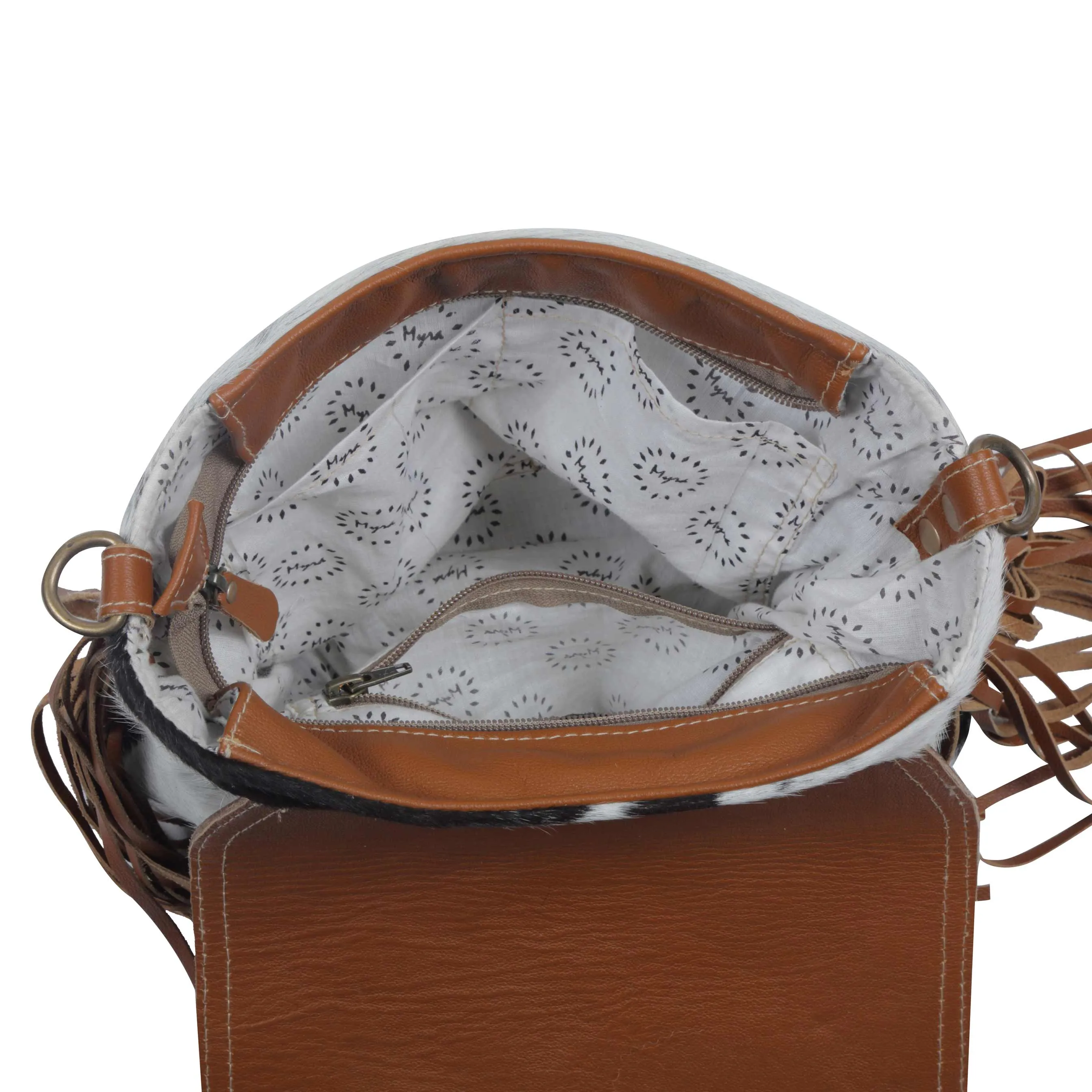 Brown Boughs  Hand-Tooled Bag