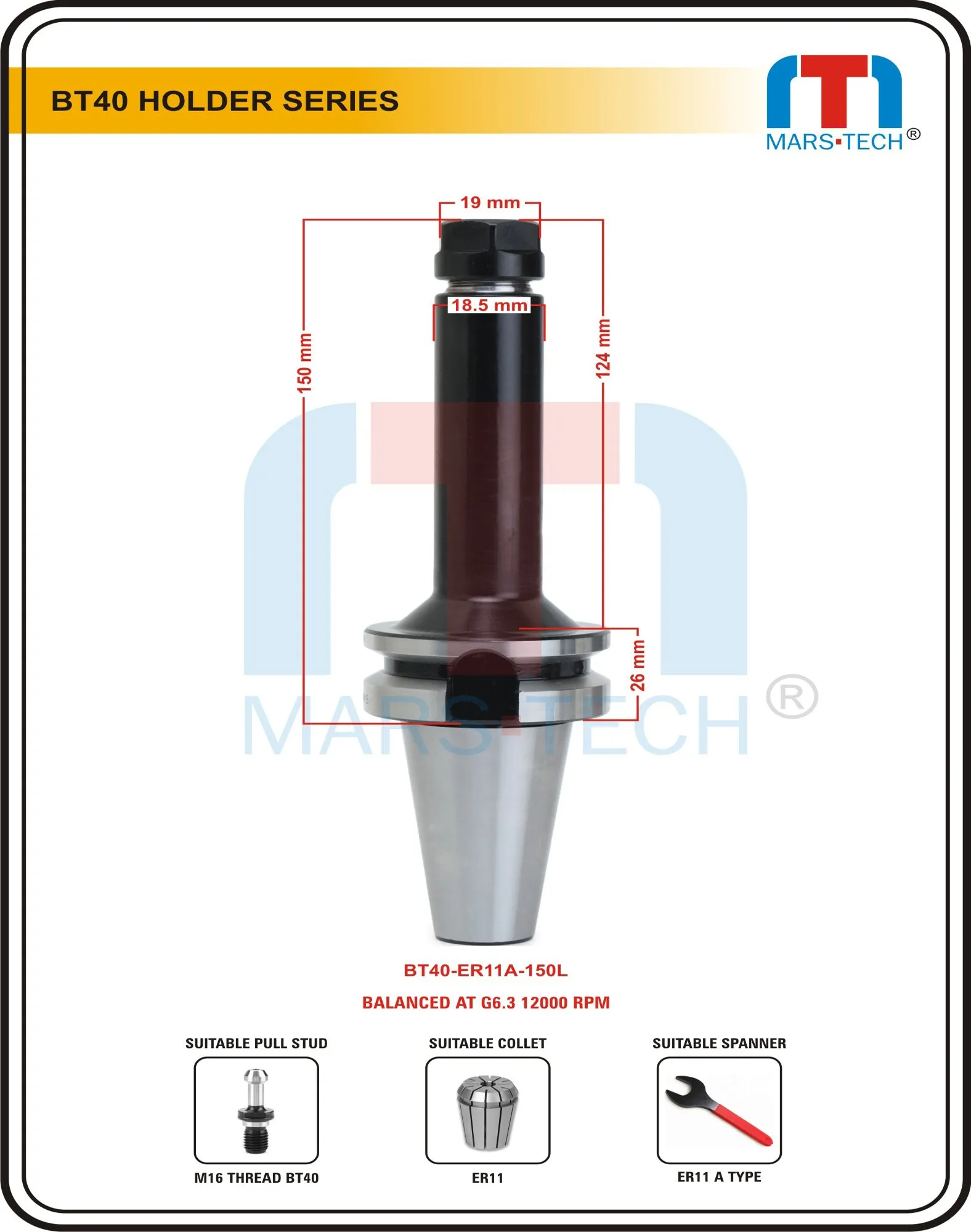 BT40 ER11A Collet chuck-70L,100L,150L