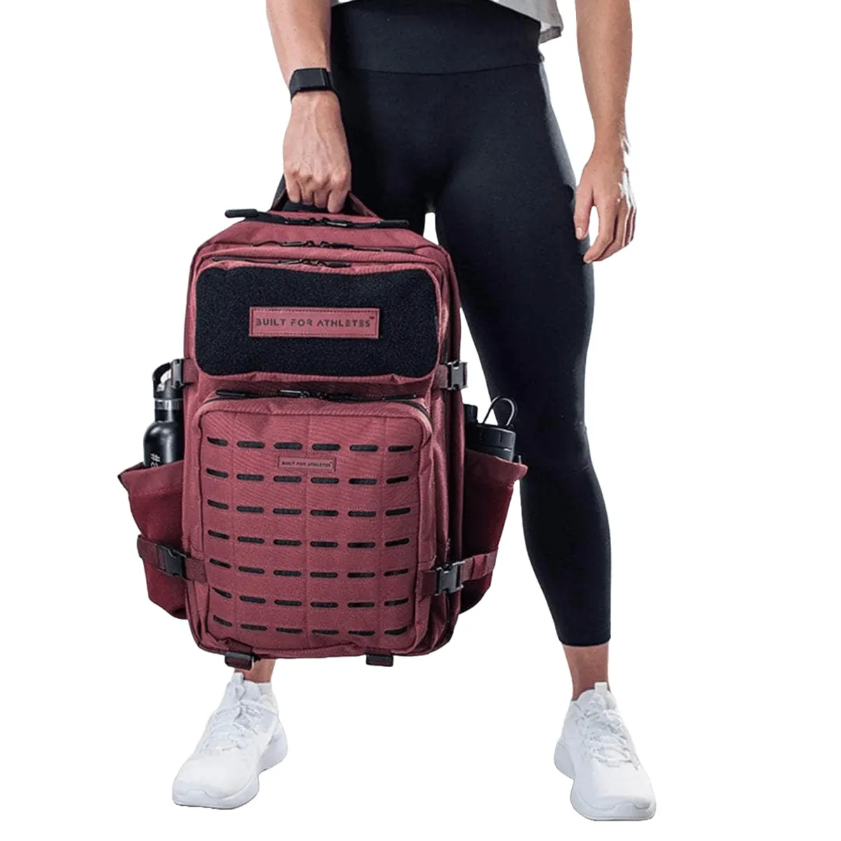 Built For Athletes Large Gym Backpack Burgundy