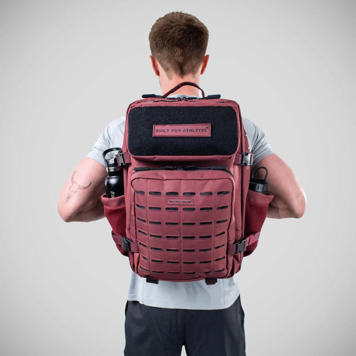 Built For Athletes Large Gym Backpack Burgundy