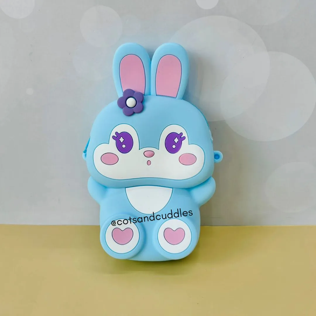 Bunny Design Silicone Sling Bag for Kids