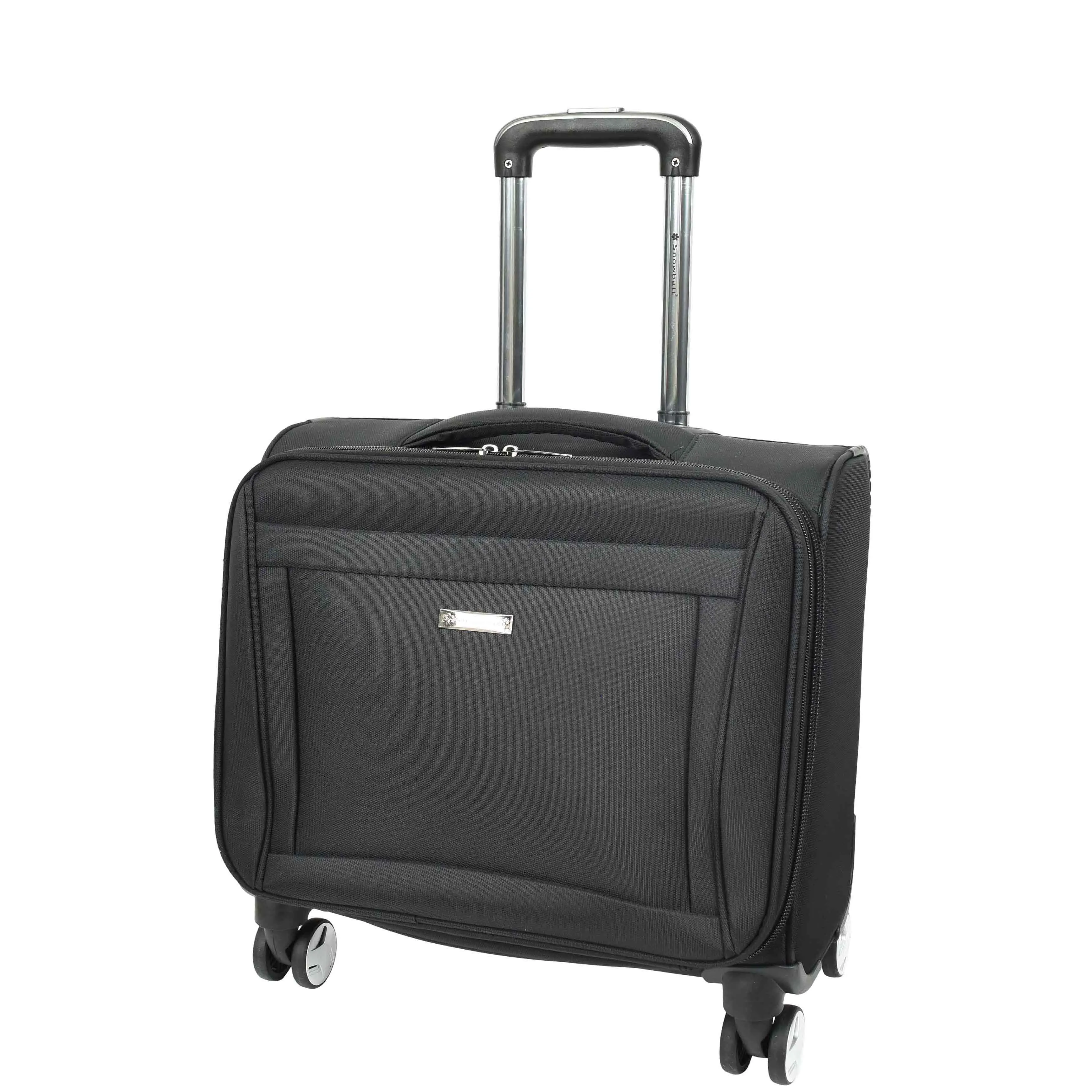 Business Organiser Office Travel Pilot Case 4 Wheeled Bag Black Troy