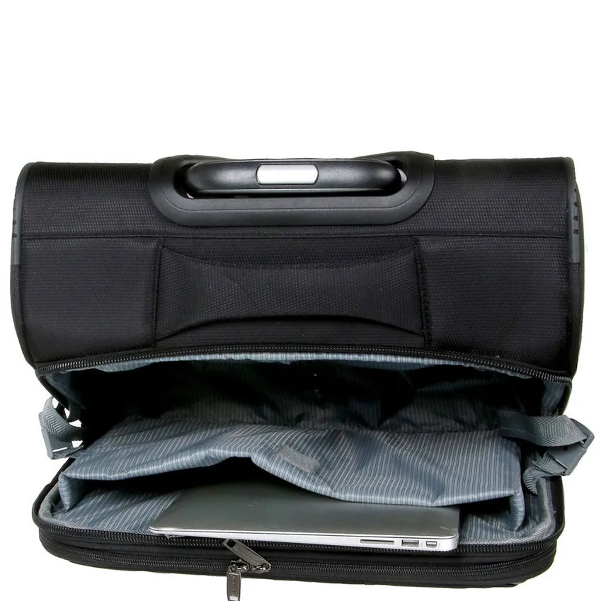 Business Organiser Office Travel Pilot Case 4 Wheeled Bag Black Troy