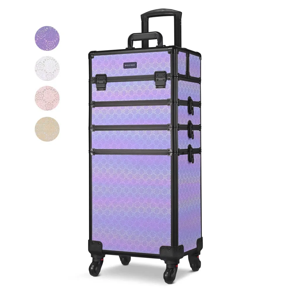 Byootique Rolling Makeup Case ForgetMeNo Artist Travel Case