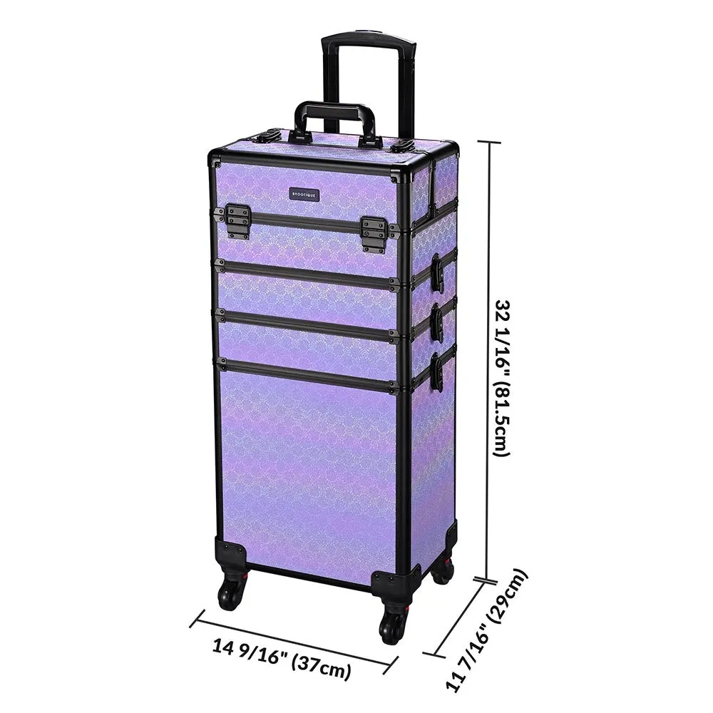 Byootique Rolling Makeup Case ForgetMeNo Artist Travel Case