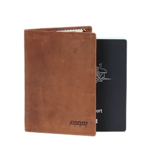 Cambridge Vintage Leather RFID Blocking Passport Holder