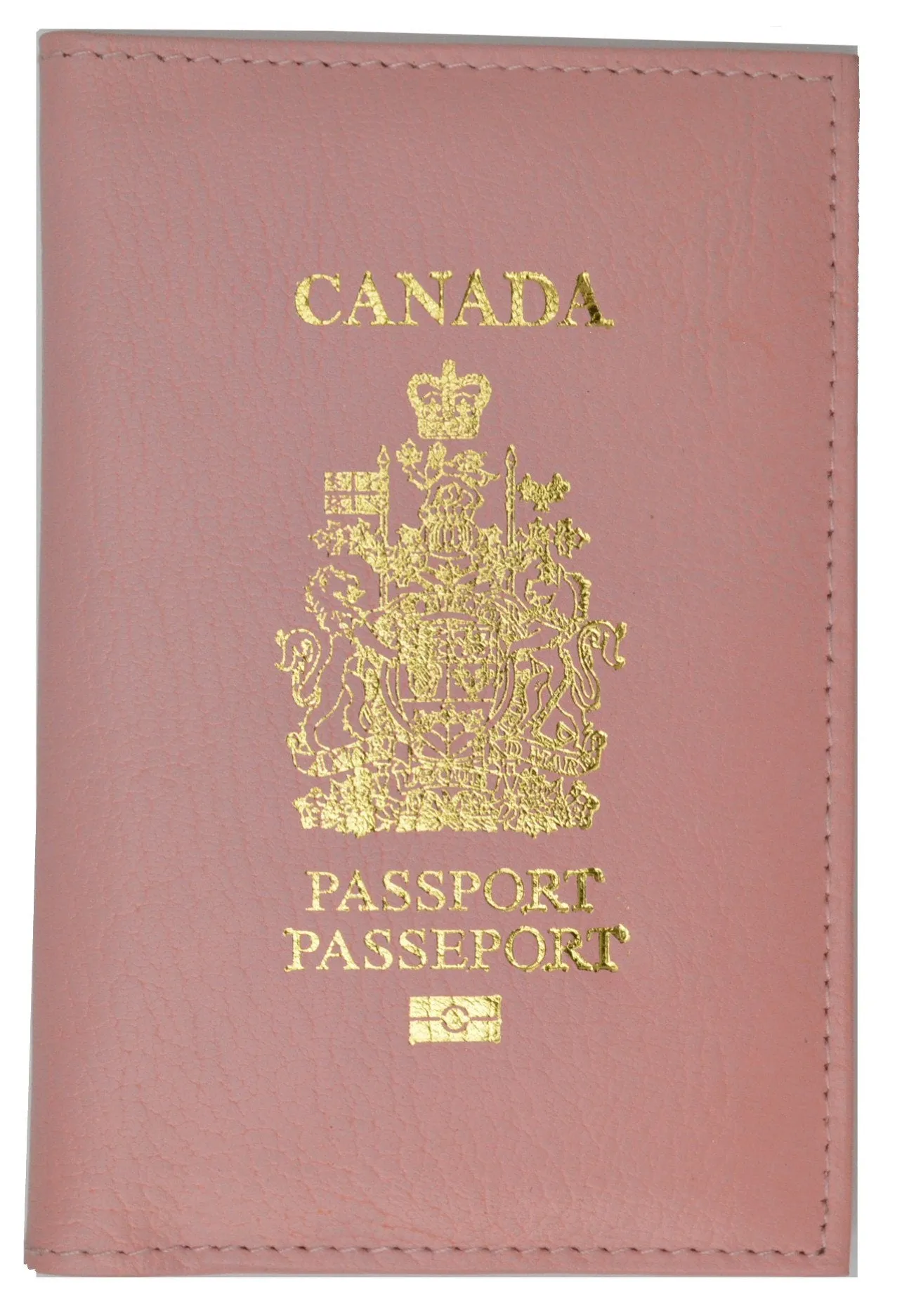 Canada Passport Wallet Genuine Leather Passport holder with Emblem 151 Canada