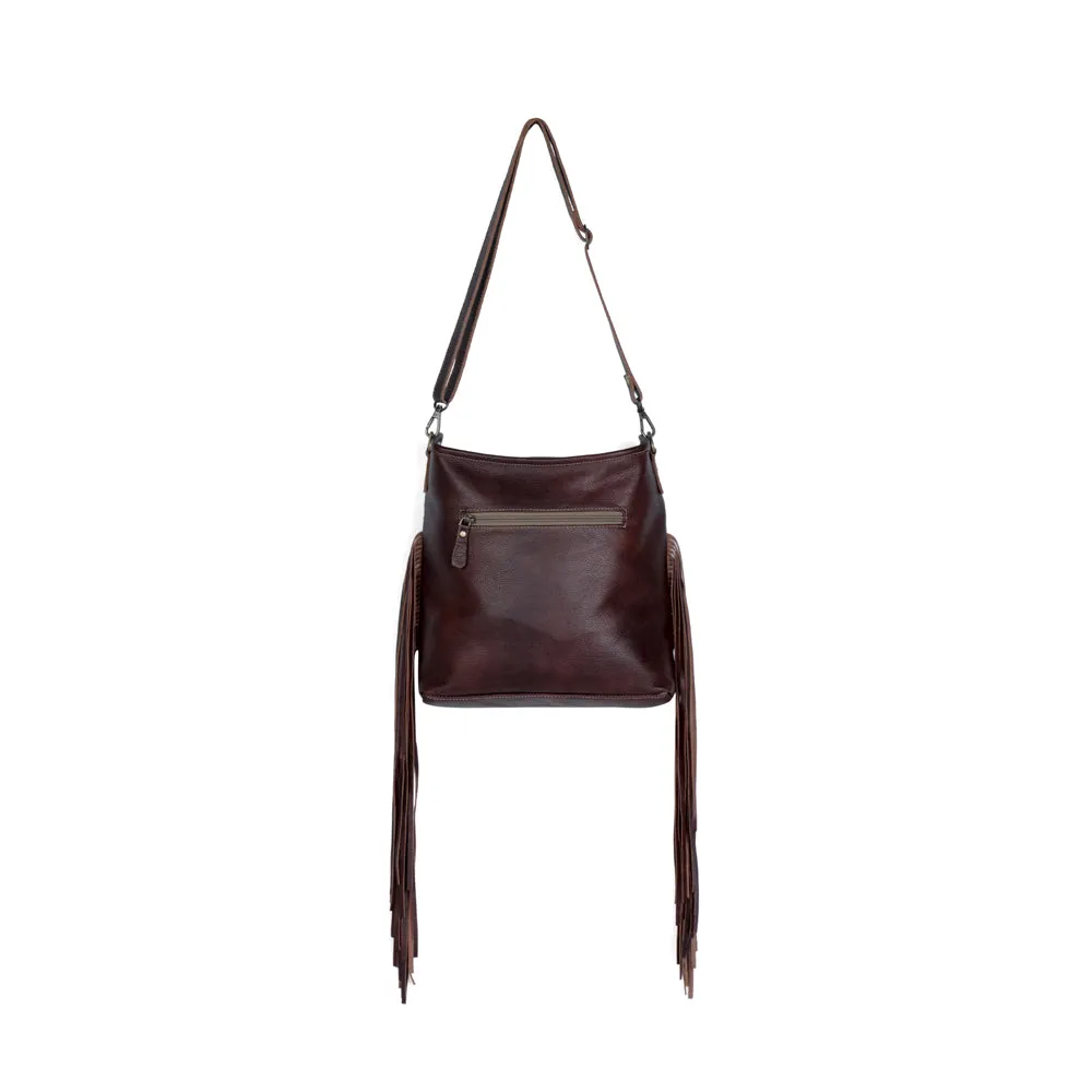 Classic Etchings  Leather & Hairon Bag