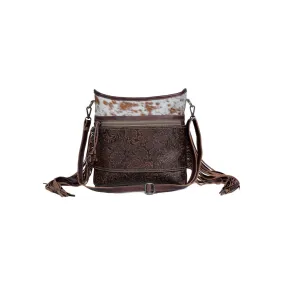 Classic Etchings  Leather & Hairon Bag