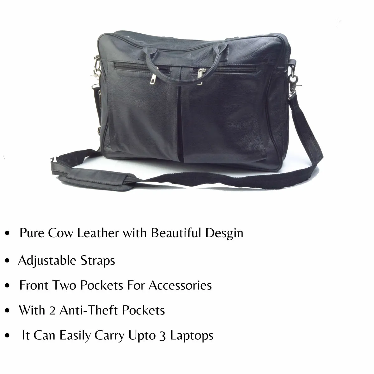 Classic Leather Messenger Bag