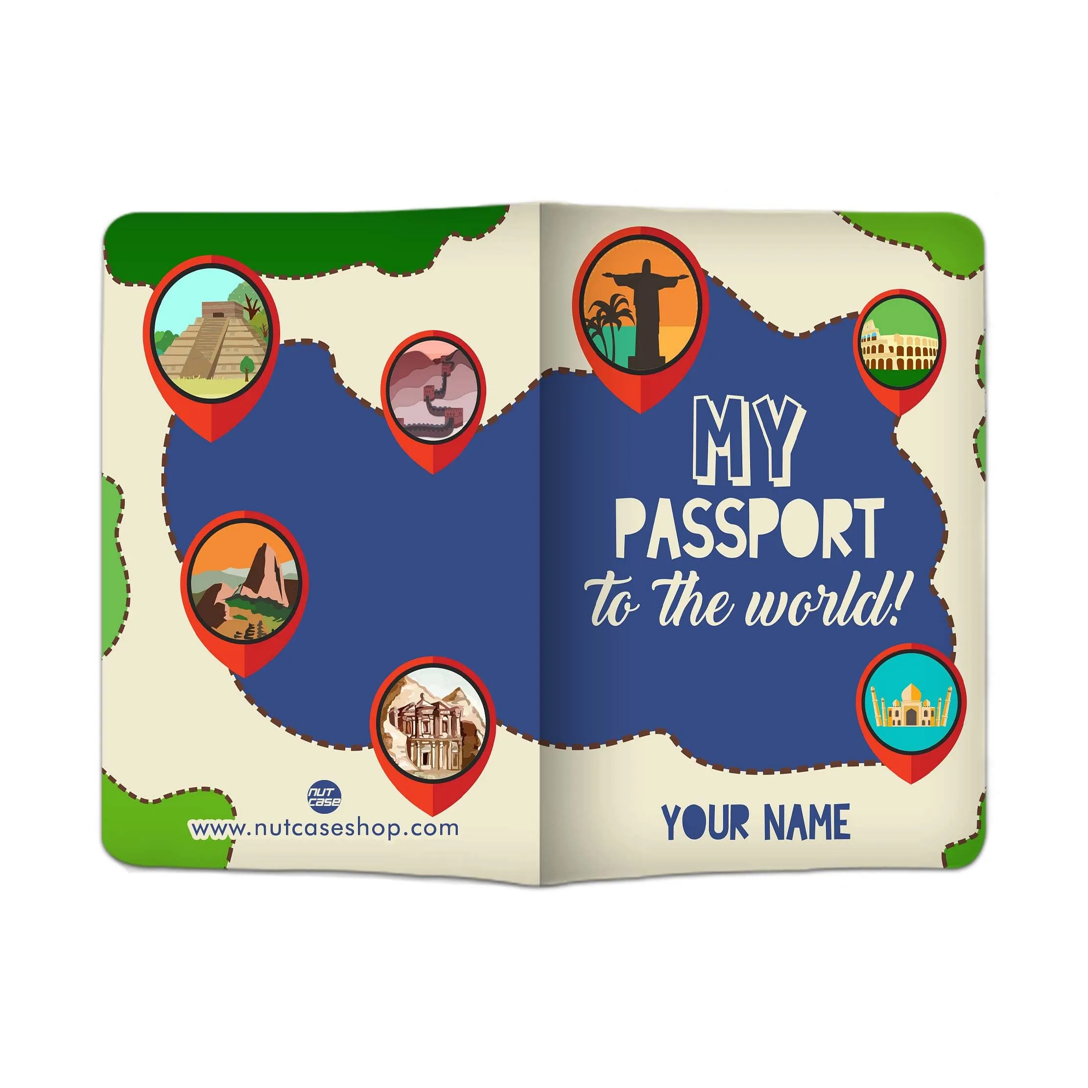 Classy Passport Cover for Gift -  My Passport To The World