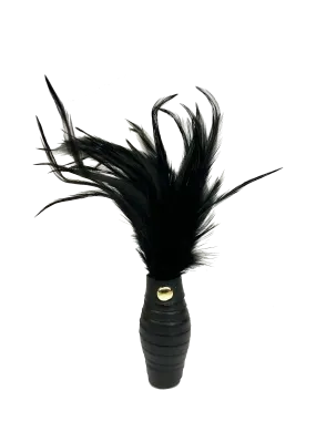 Coco de Mer Black Leather Feather Tickler