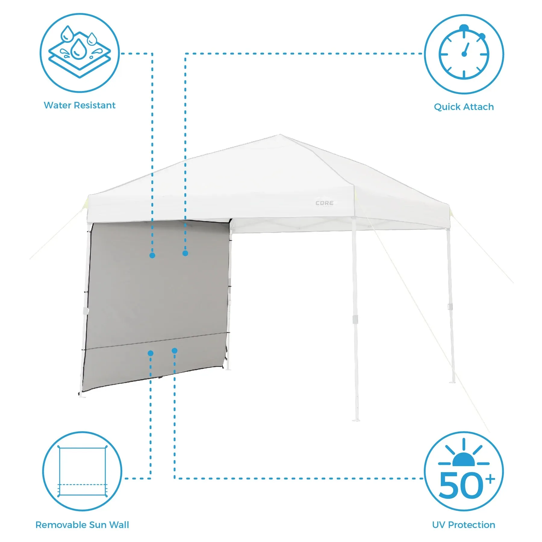 CORE 10' x 10' Sun Wall Accessory